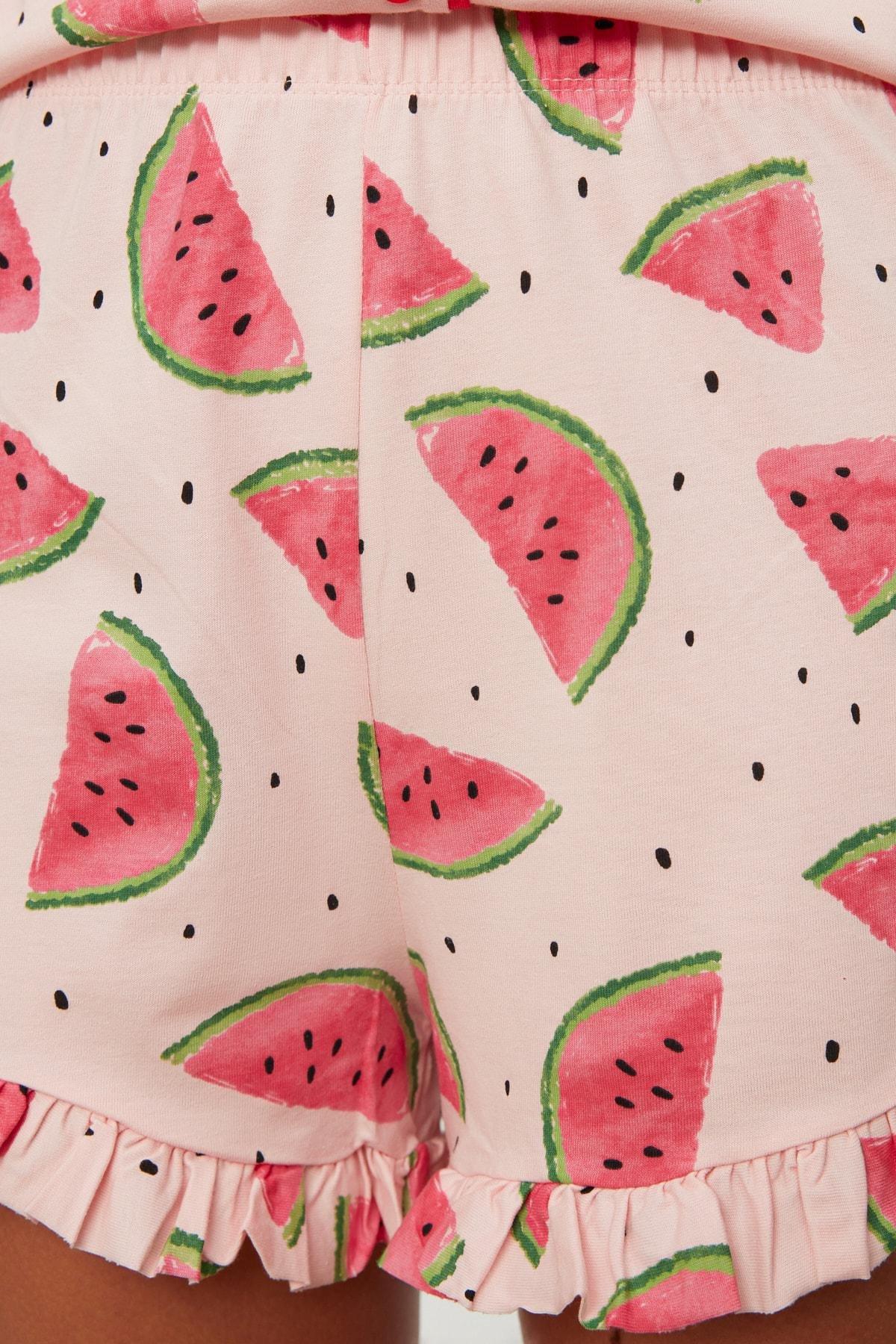Pink Graphic Pyjama Set, , large image number 2
