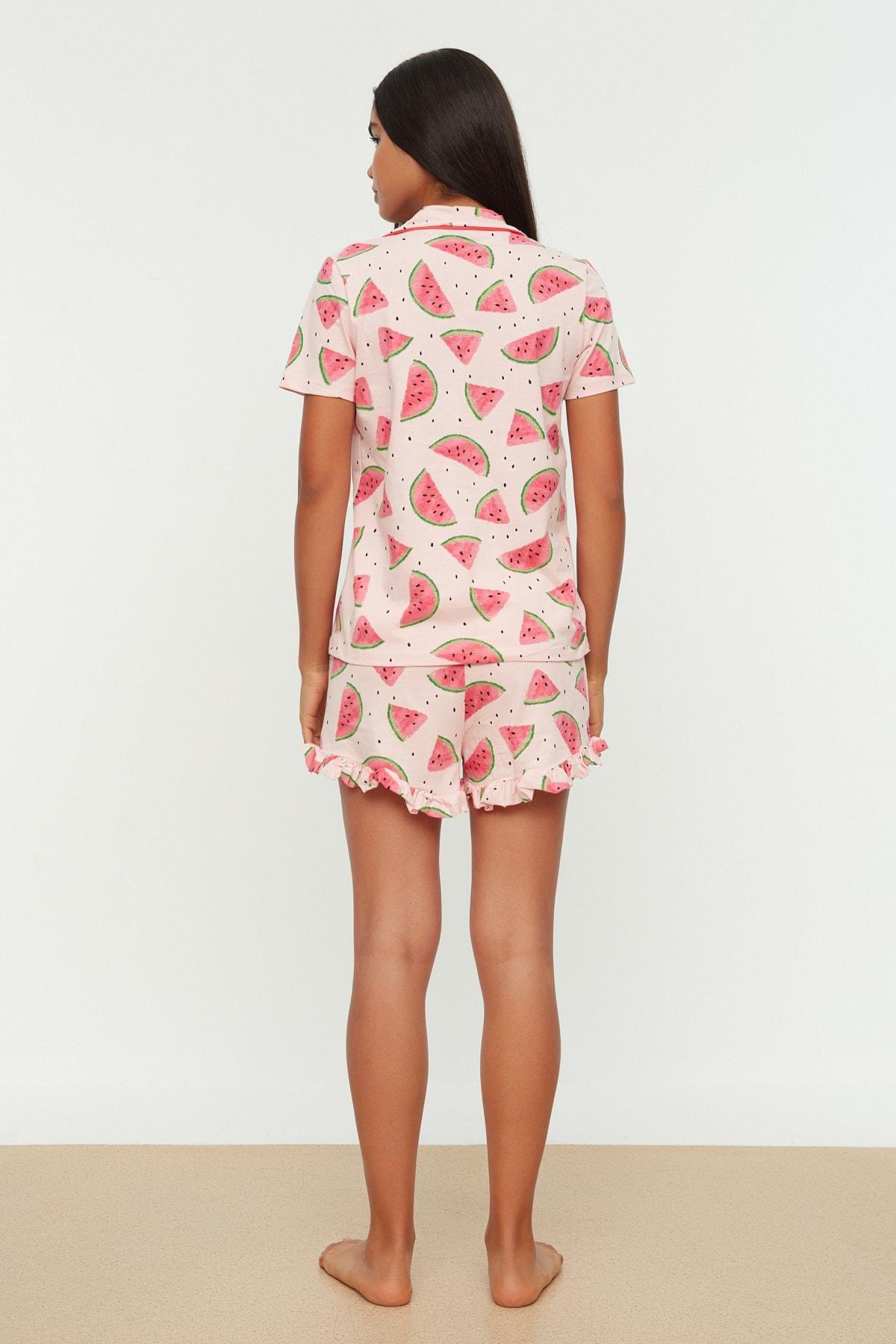Pink Graphic Pyjama Set, , large image number 3