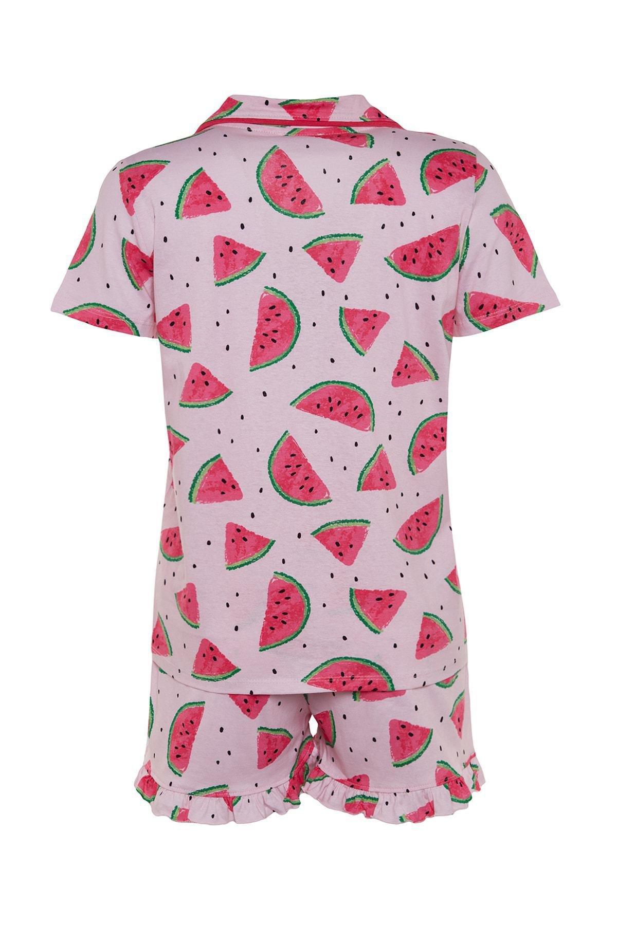 Pink Graphic Pyjama Set, , large image number 6