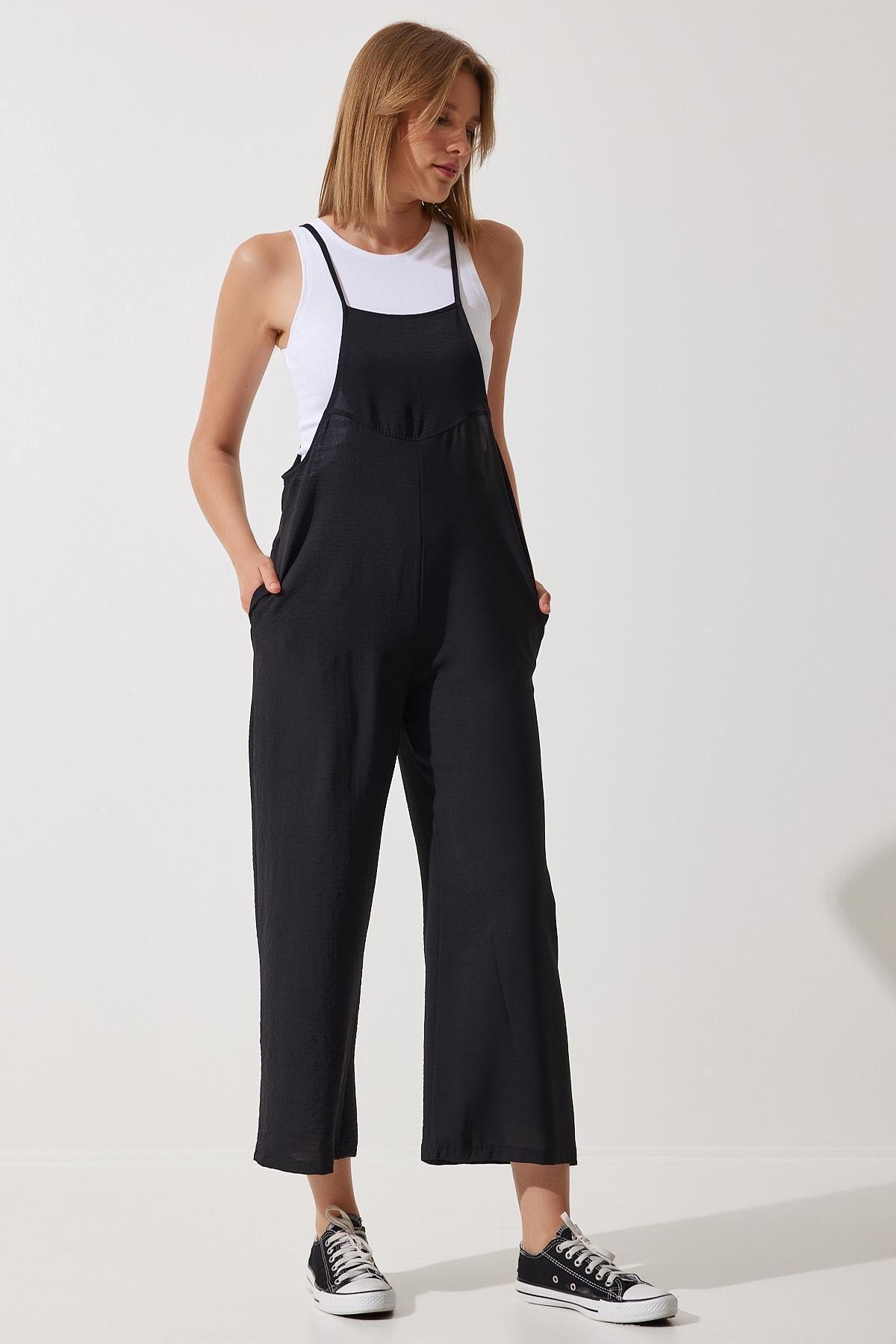 Black Plain Jumpsuit, , large image number 2
