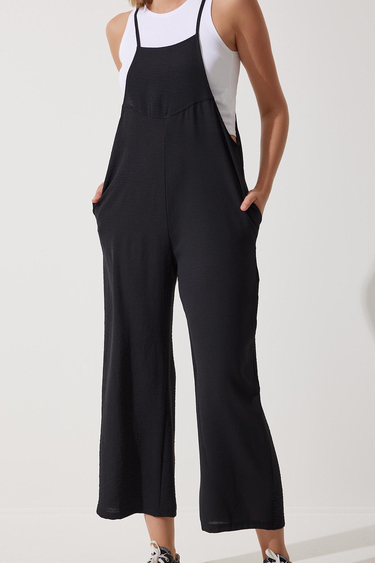 Black Plain Jumpsuit, , large image number 3