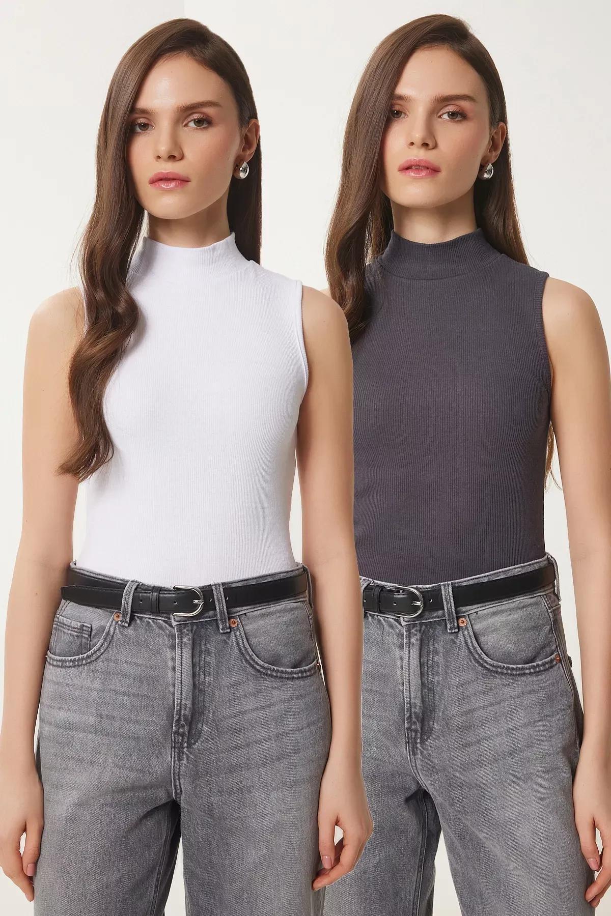 Black Sleeveless Knitted Blouse, C101_4877, large image number 0