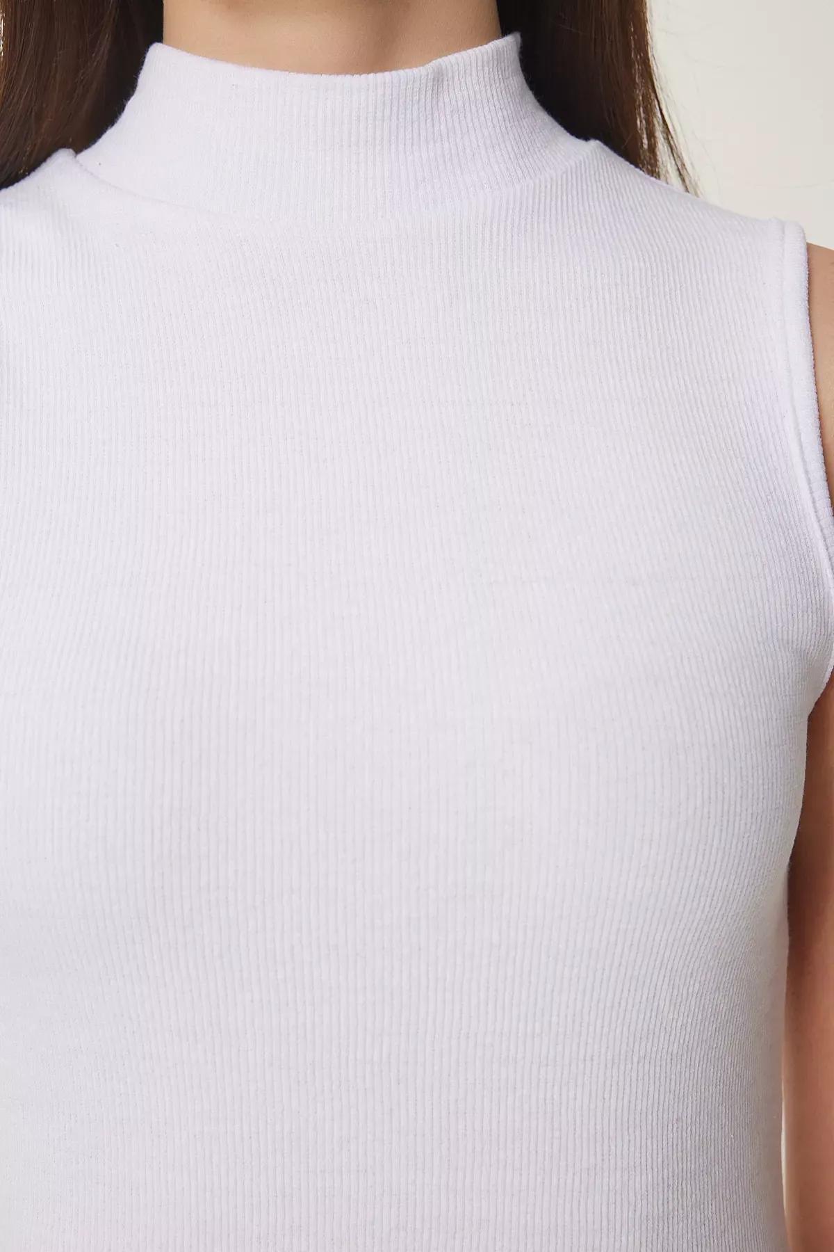 Black Sleeveless Knitted Blouse, C101_4877, large image number 4