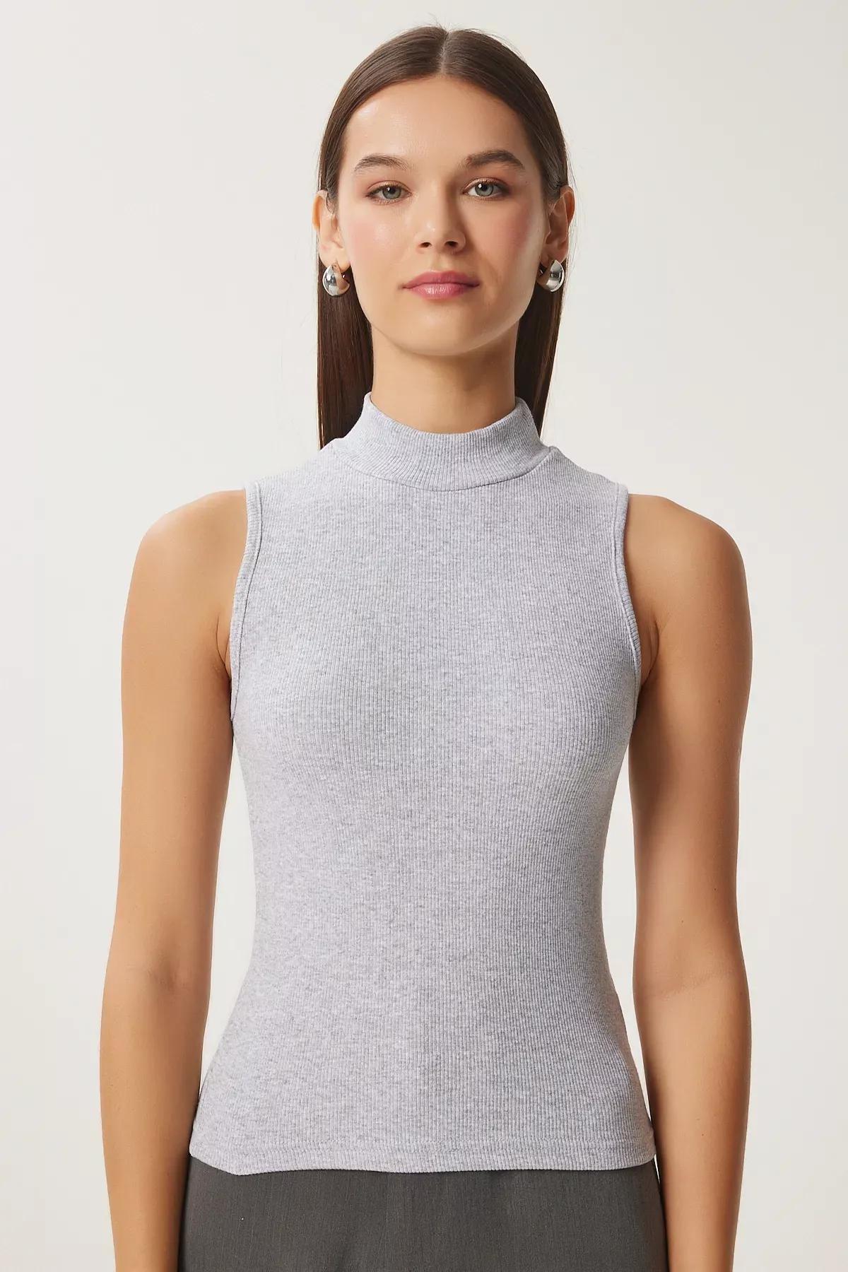 Red Grey Melange Blouse, C101_7495, large image number 5