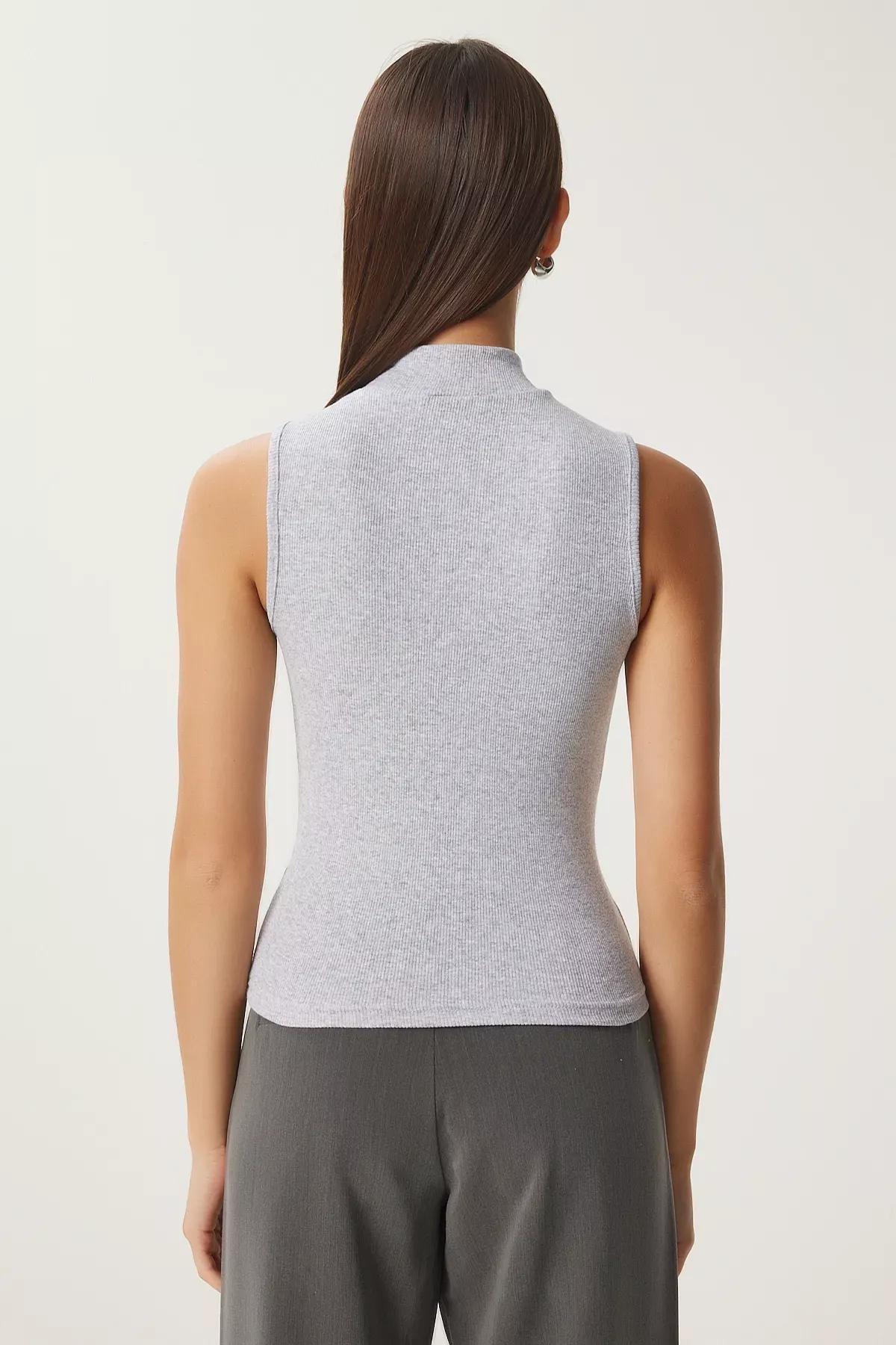 Red Grey Melange Blouse, C101_7495, large image number 6