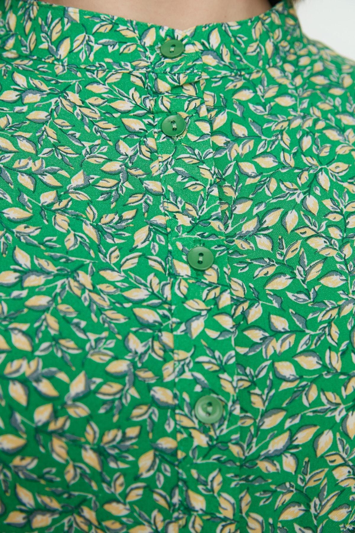 Green A Line Maxi Dress, , large image number 2