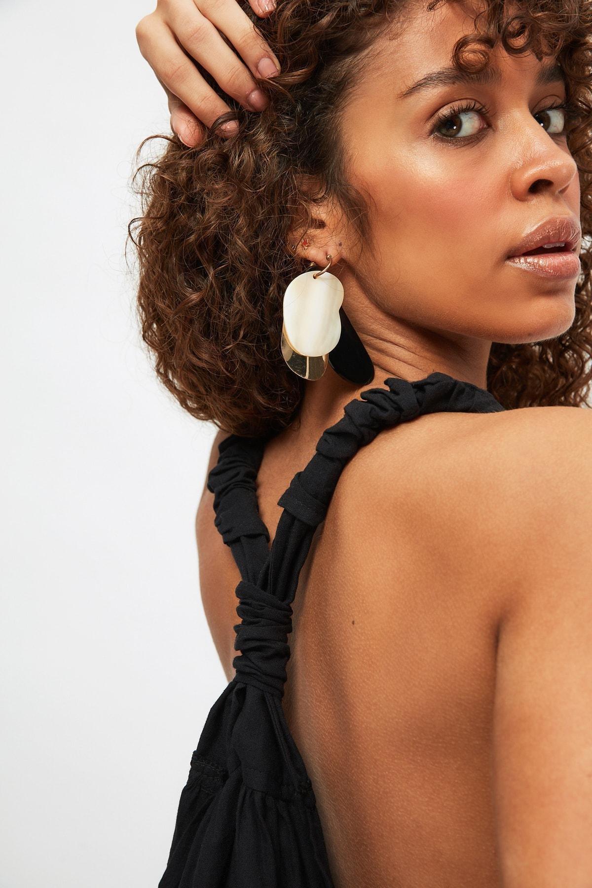 Black Relaxed Long Jumpsuit, , large image number 5