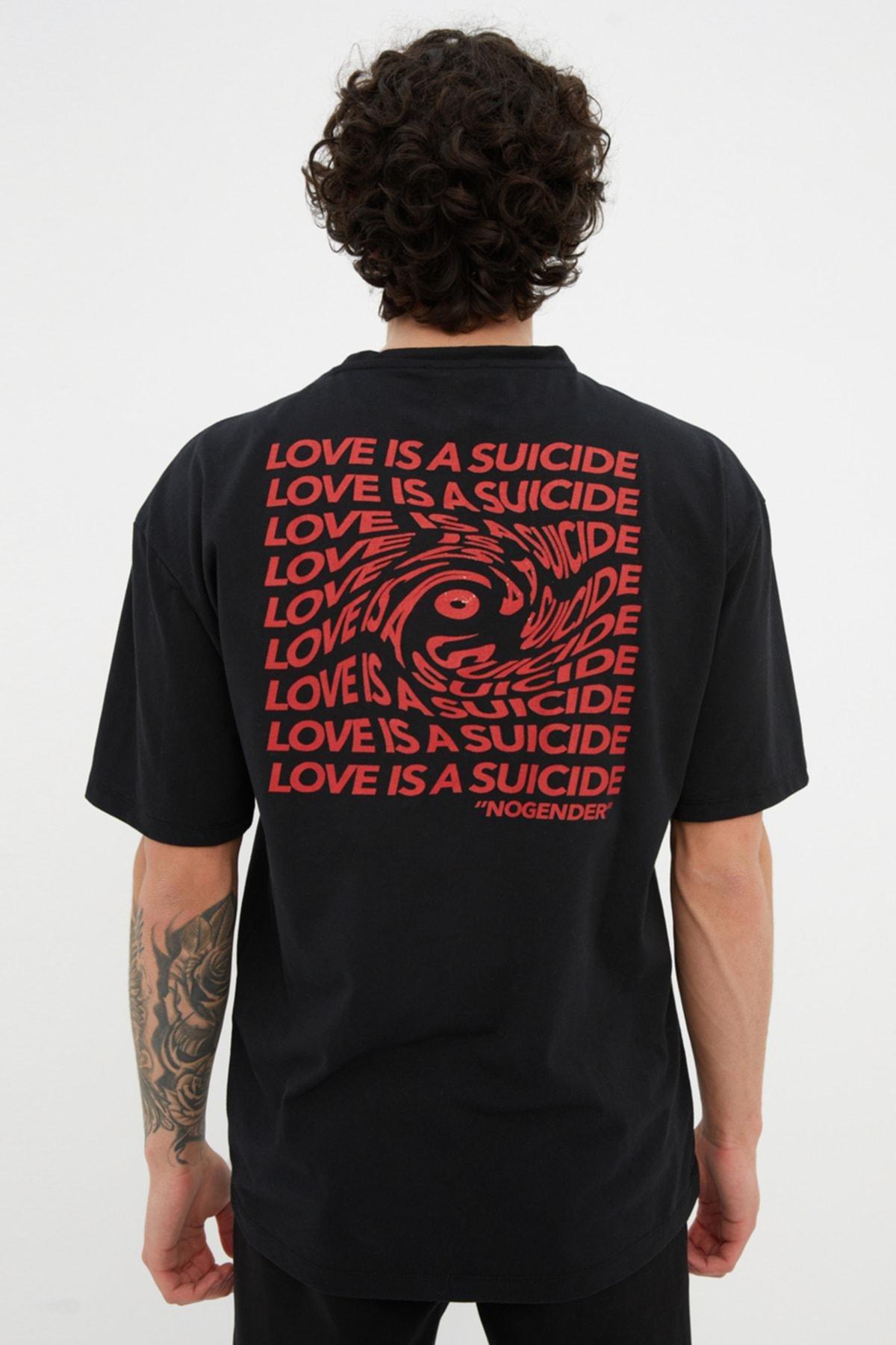 Black Crew Neck Tshirt, , large image number 1