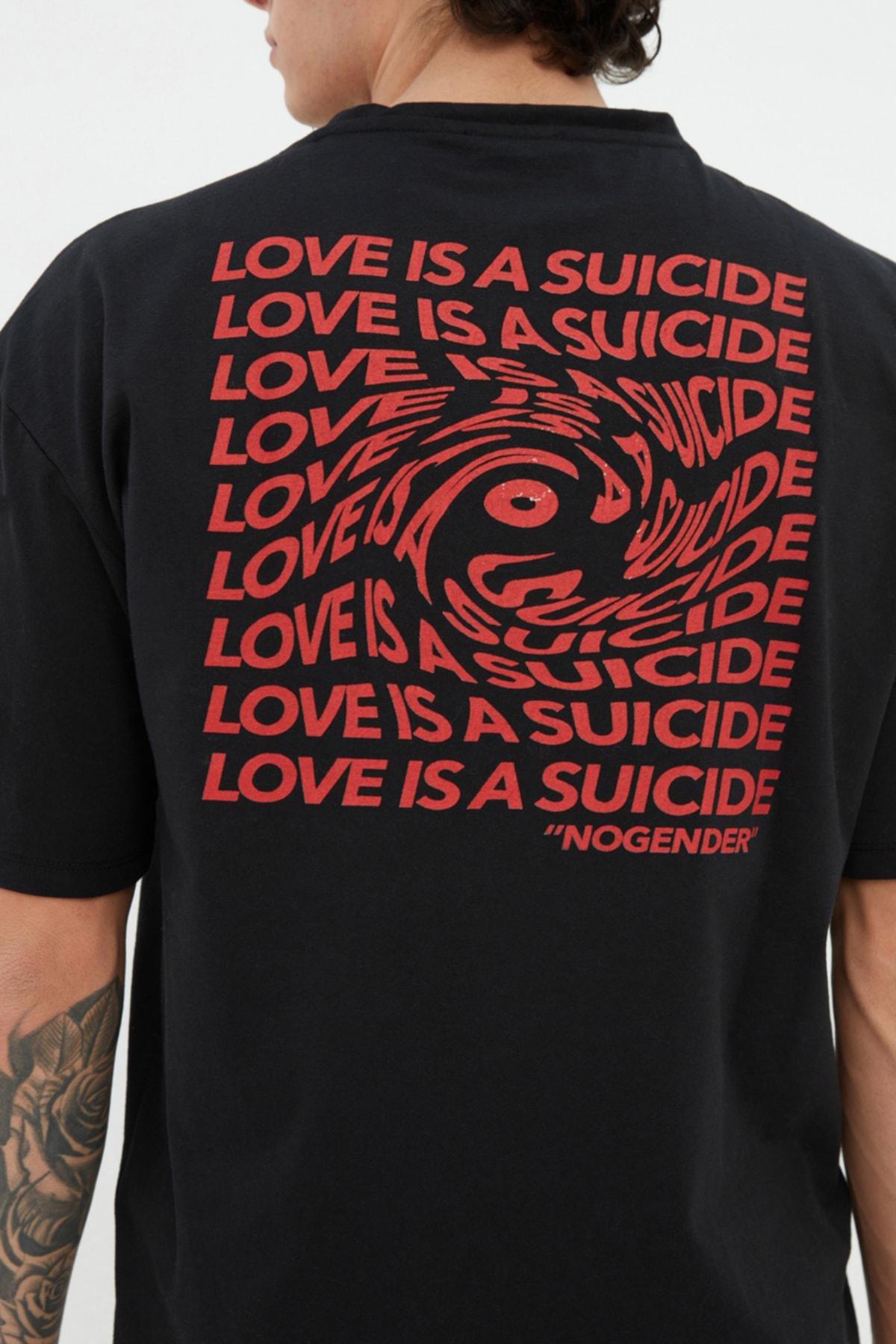 Black Crew Neck Tshirt, , large image number 4