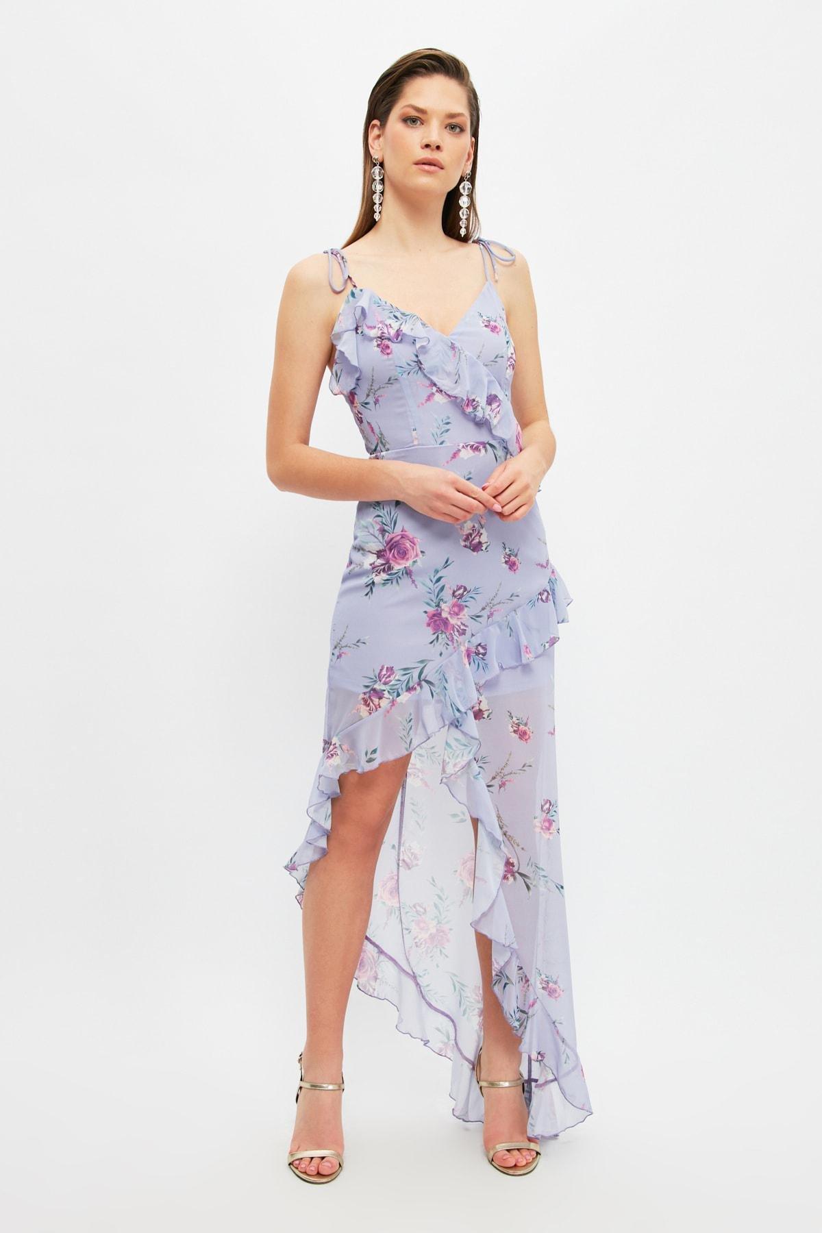 Trendyol - Multicolour A Line Occasionwear Maxi Dress