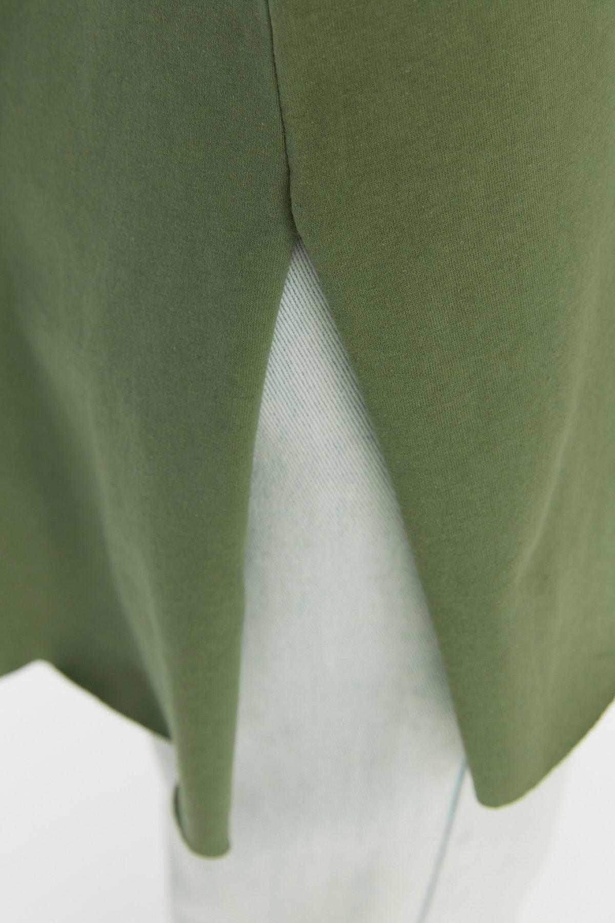 Khaki Crew Neck T-Shirt, , large image number 2