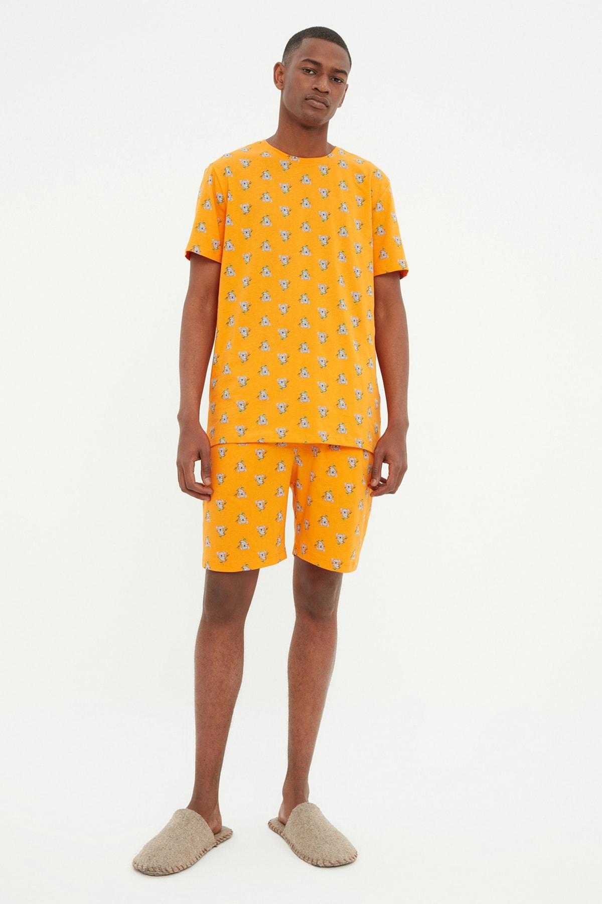 Orange Retro Pajama Set, , large image number 0