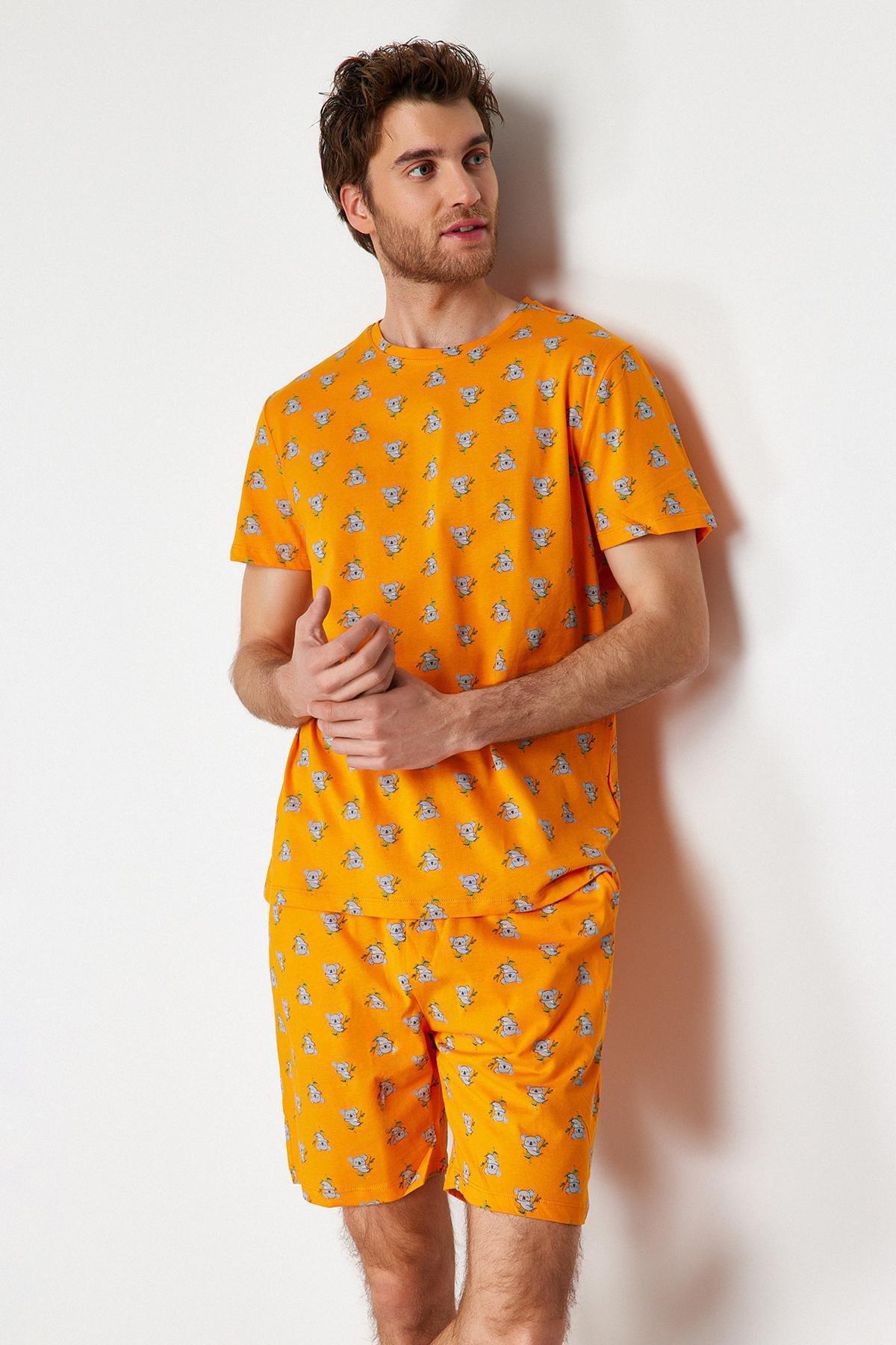 Orange Retro Pajama Set, , large image number 2