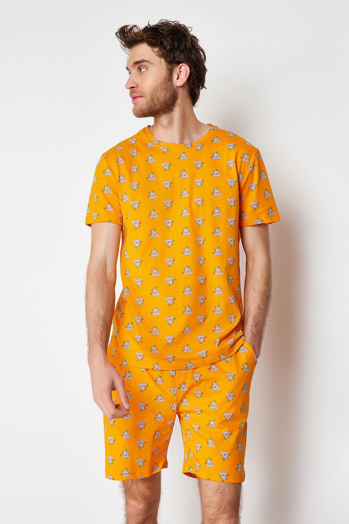 Orange Retro Pajama Set, , large image number 5