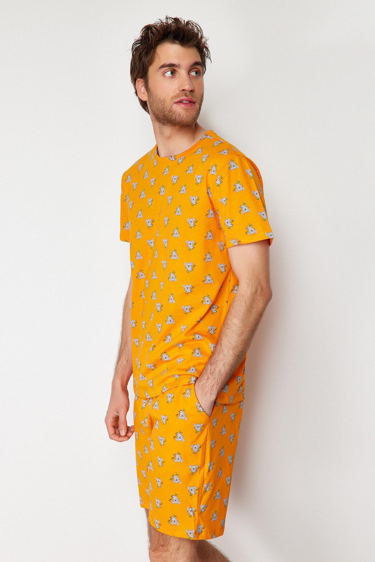 Orange Retro Pajama Set, , large image number 7