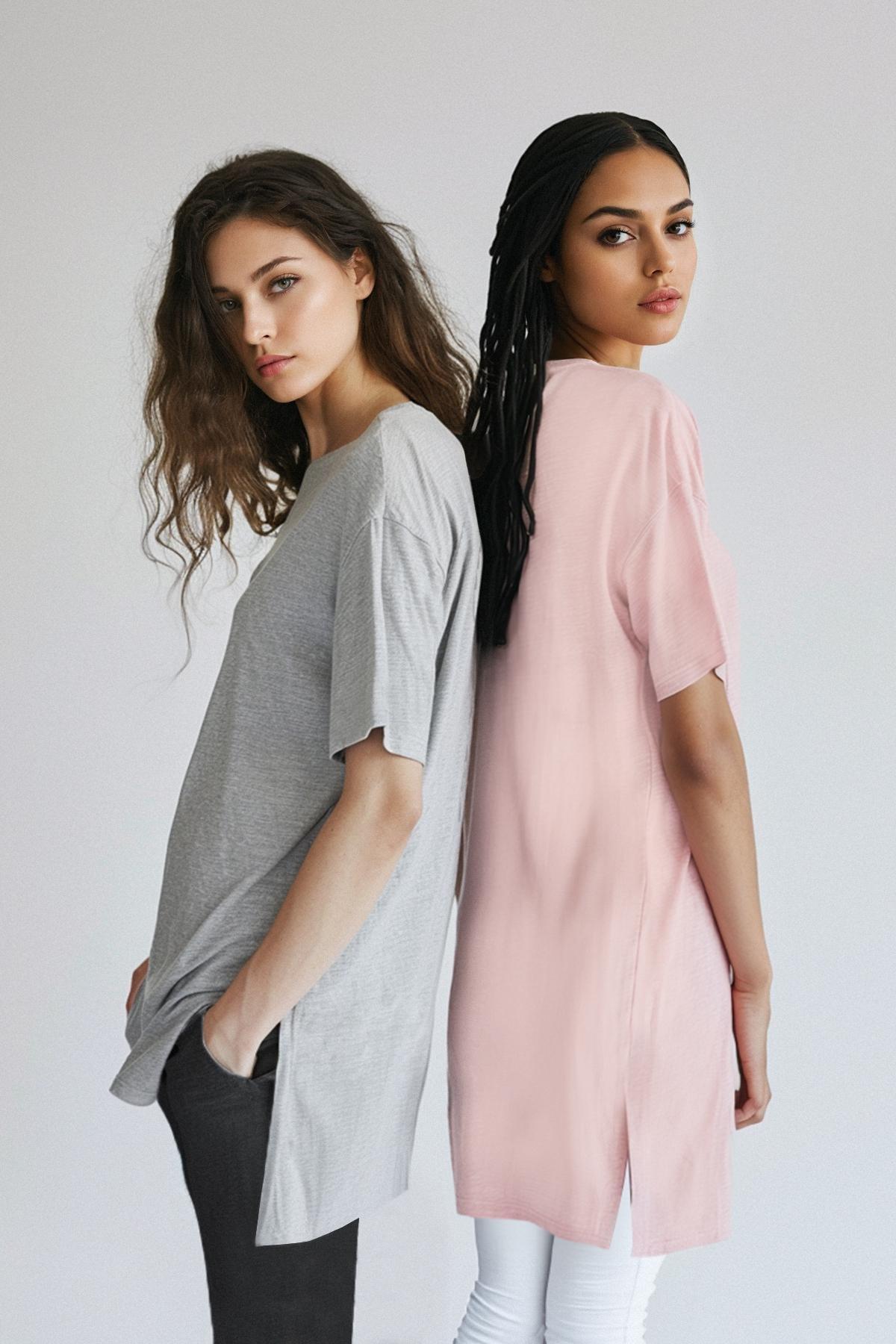 Multicolour Crew Neck Cotton T-Shirt, Set Of 2, , large image number 1