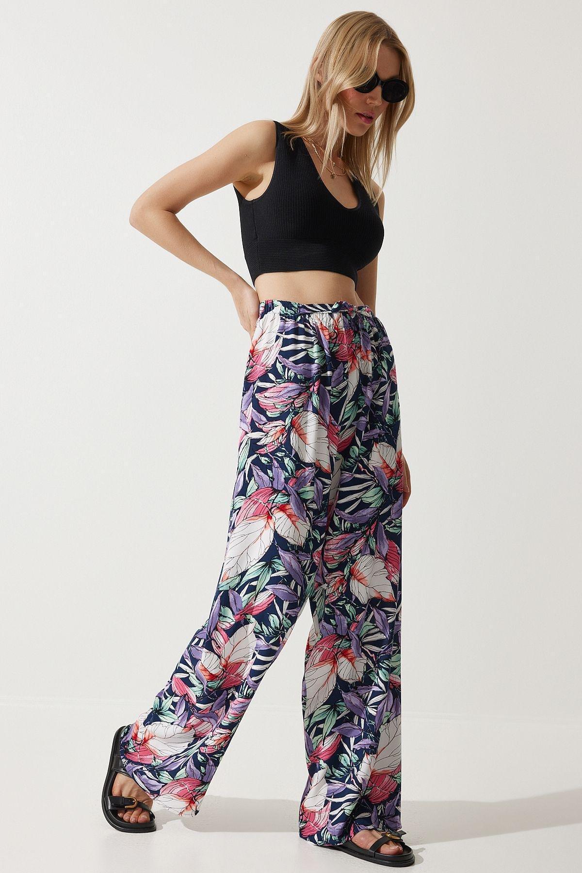 Purple Wide Leg Pants, , large image number 1