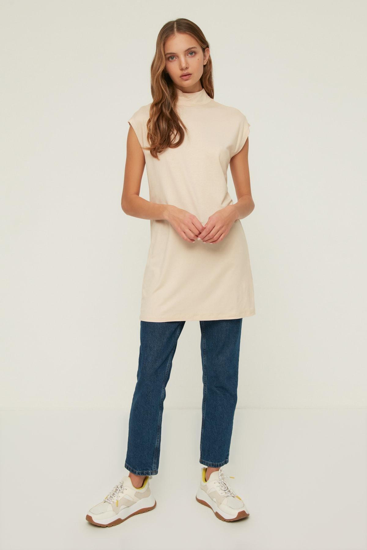 Multicolour Standing Collar Fitted Tunic, Set Of 2, , large image number 1