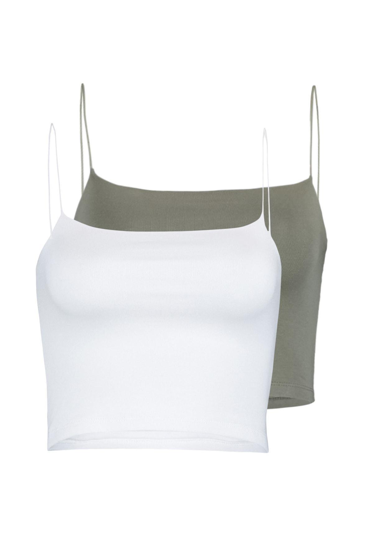 Multicolour Fitted Tank Top, Set, , large image number 4