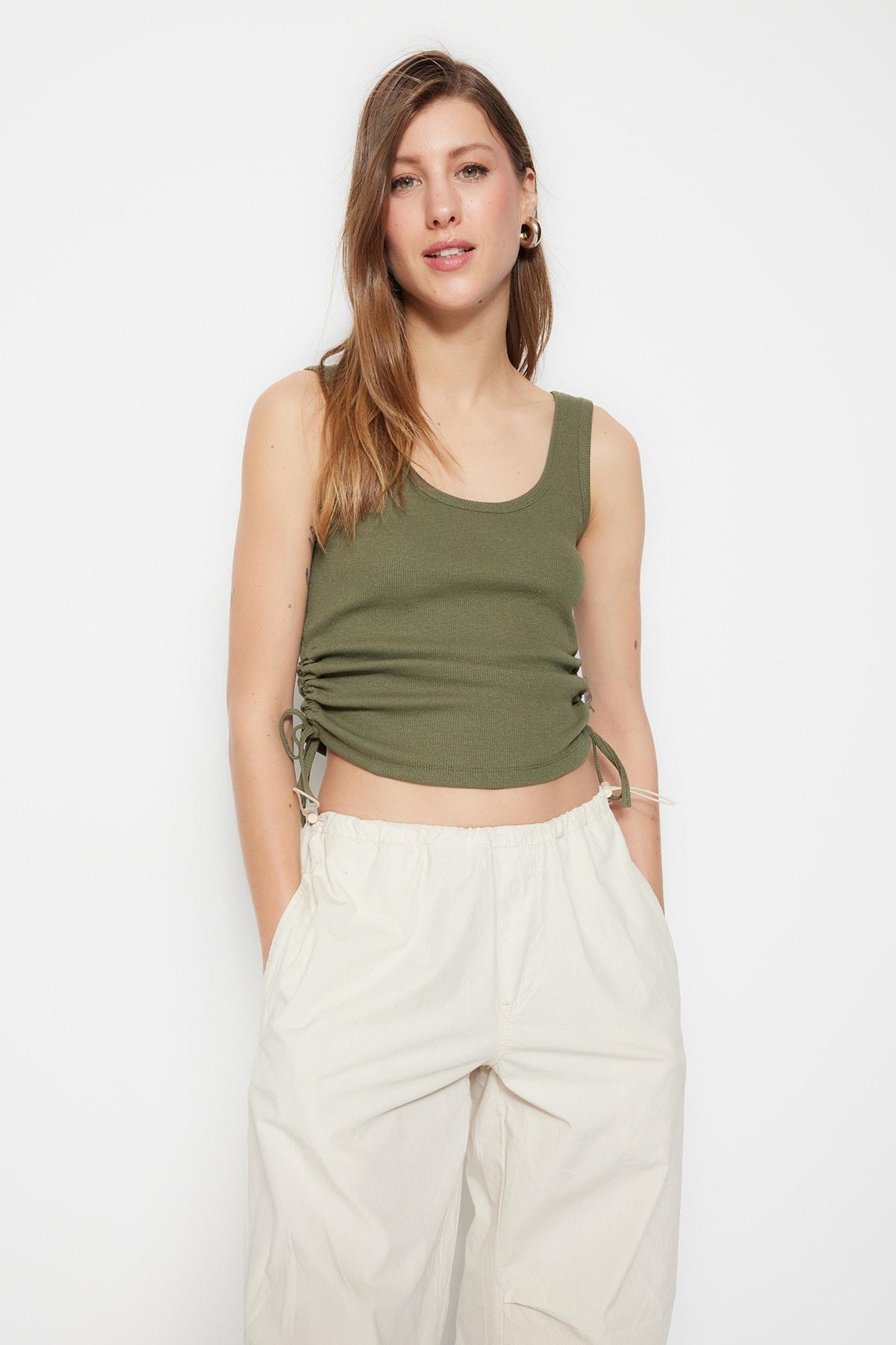 Beige And Khaki Tank Top, Set Of 2, , large image number 2