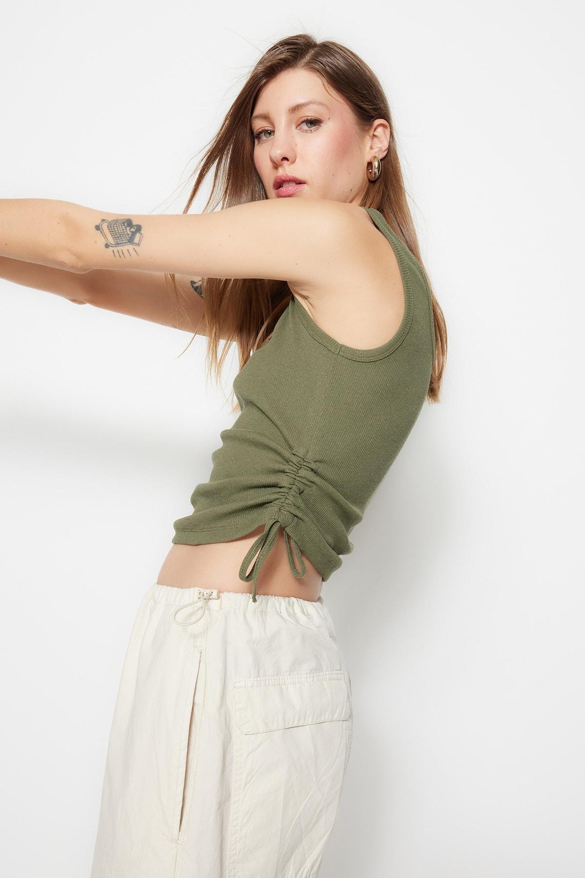 Beige And Khaki Tank Top, Set Of 2, , large image number 4