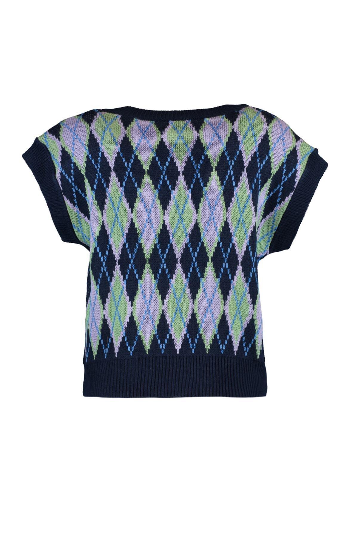 Navy V-Neck Sweater Vest, , large image number 5