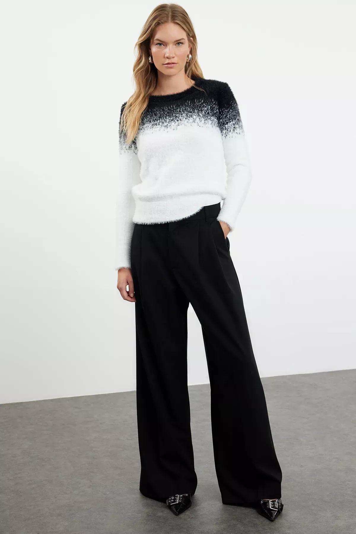 Black Crew Neck Sweater, , large image number 2