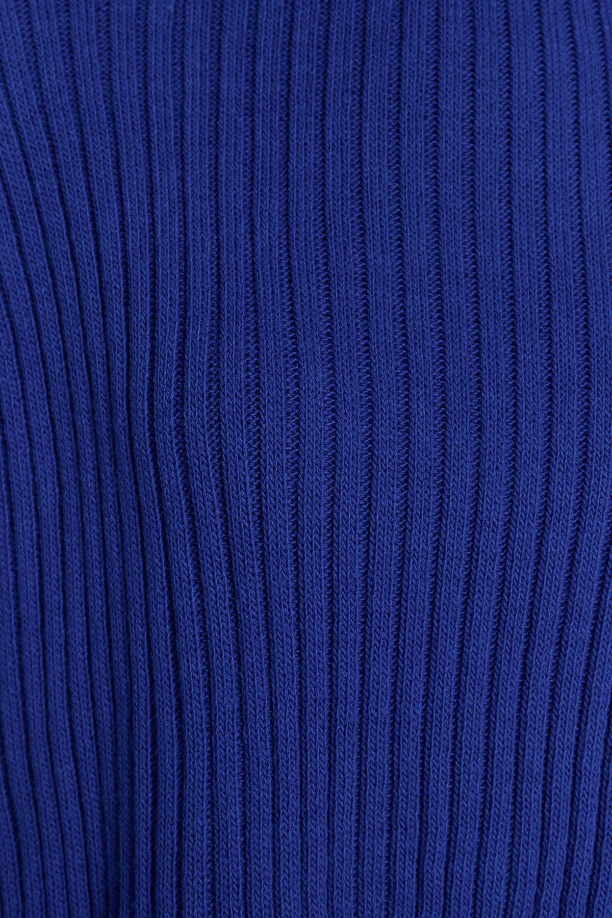 Blue Regular Sweater, Sax, large image number 4