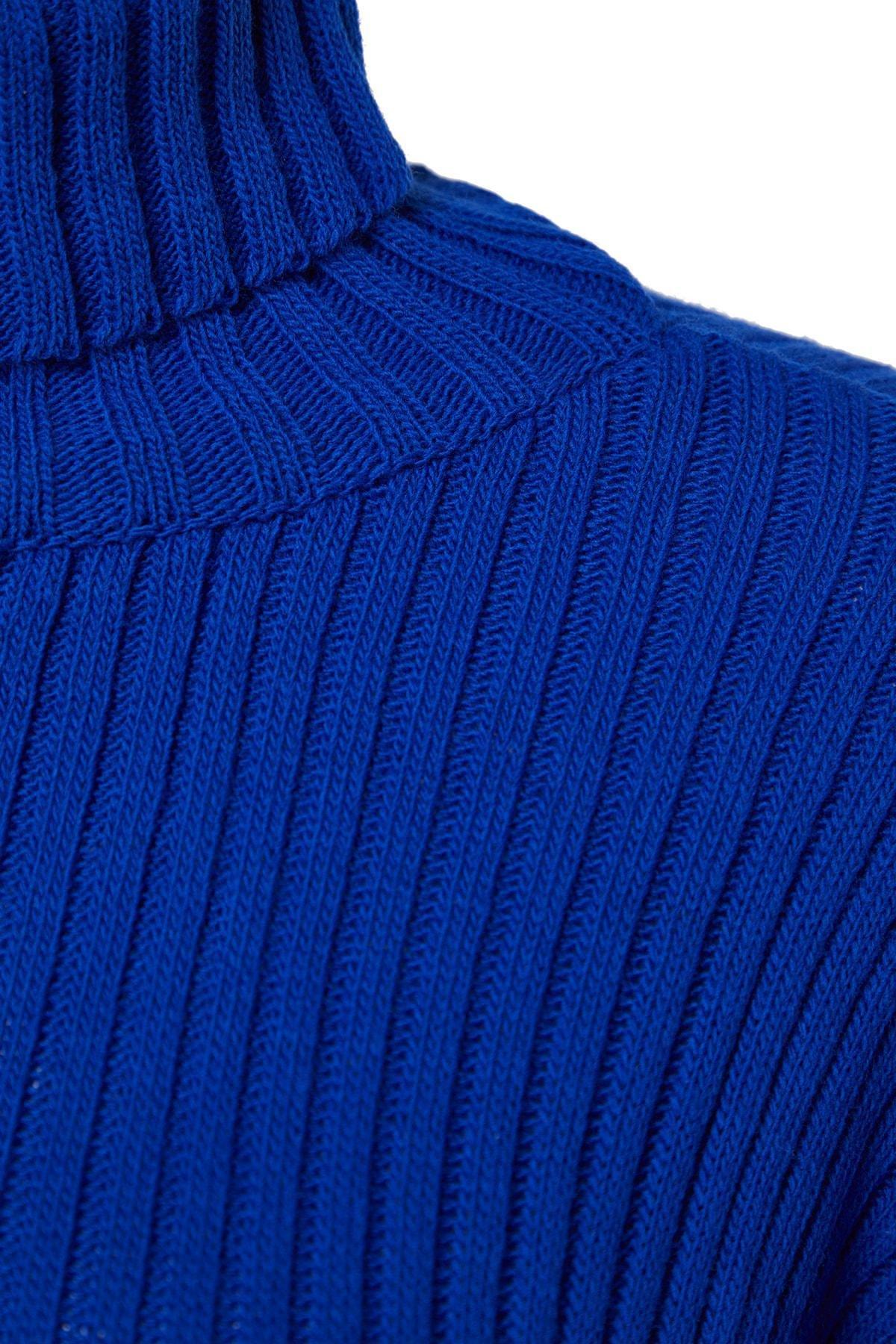 Blue Regular Sweater, Sax, large image number 6