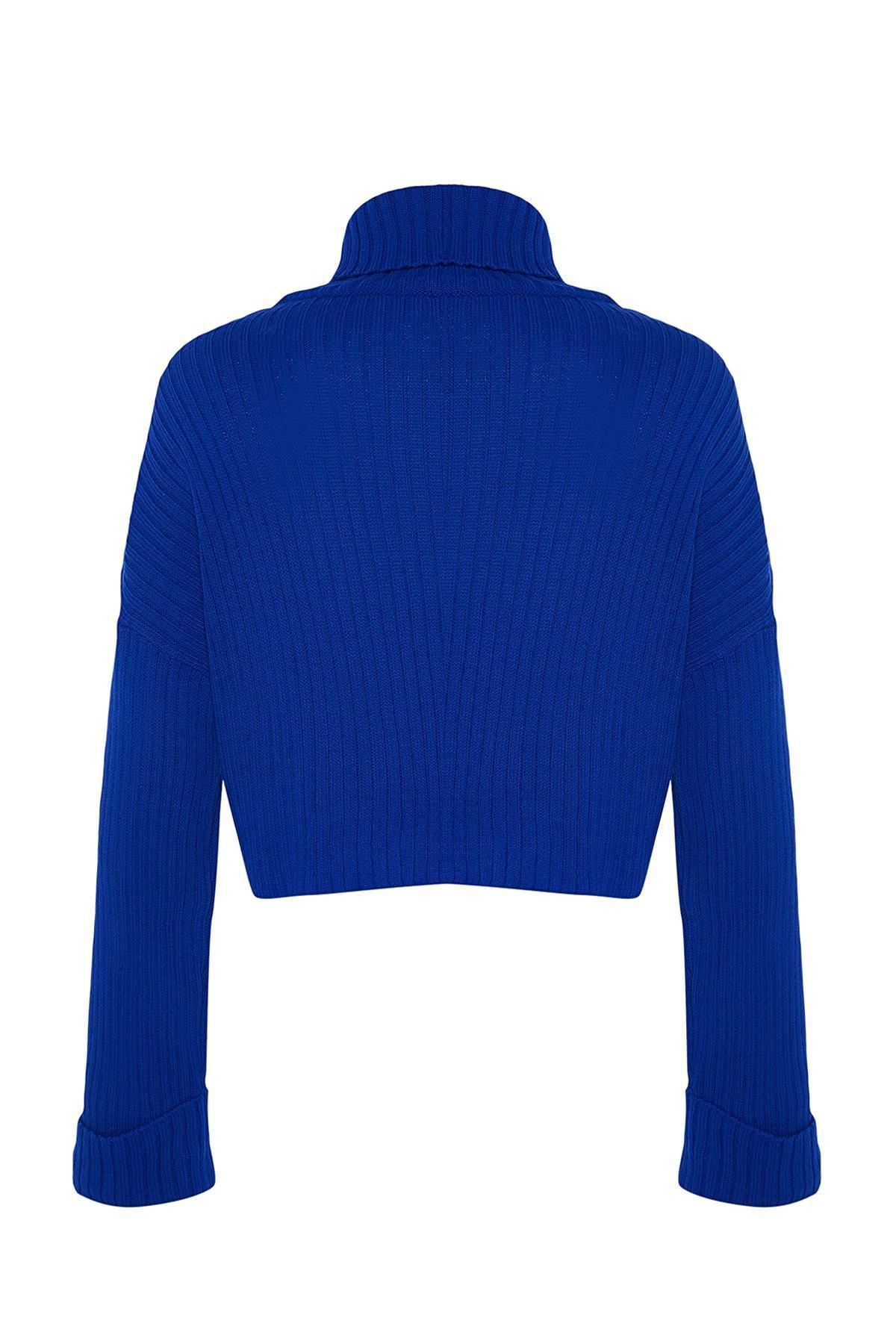 Blue Regular Sweater, Sax, large image number 7
