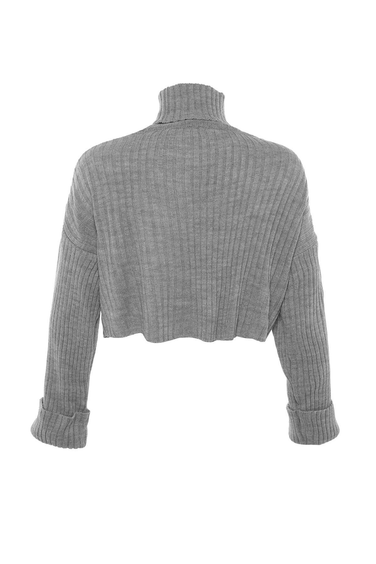 Grey Turtleneck Sweater, , large image number 5