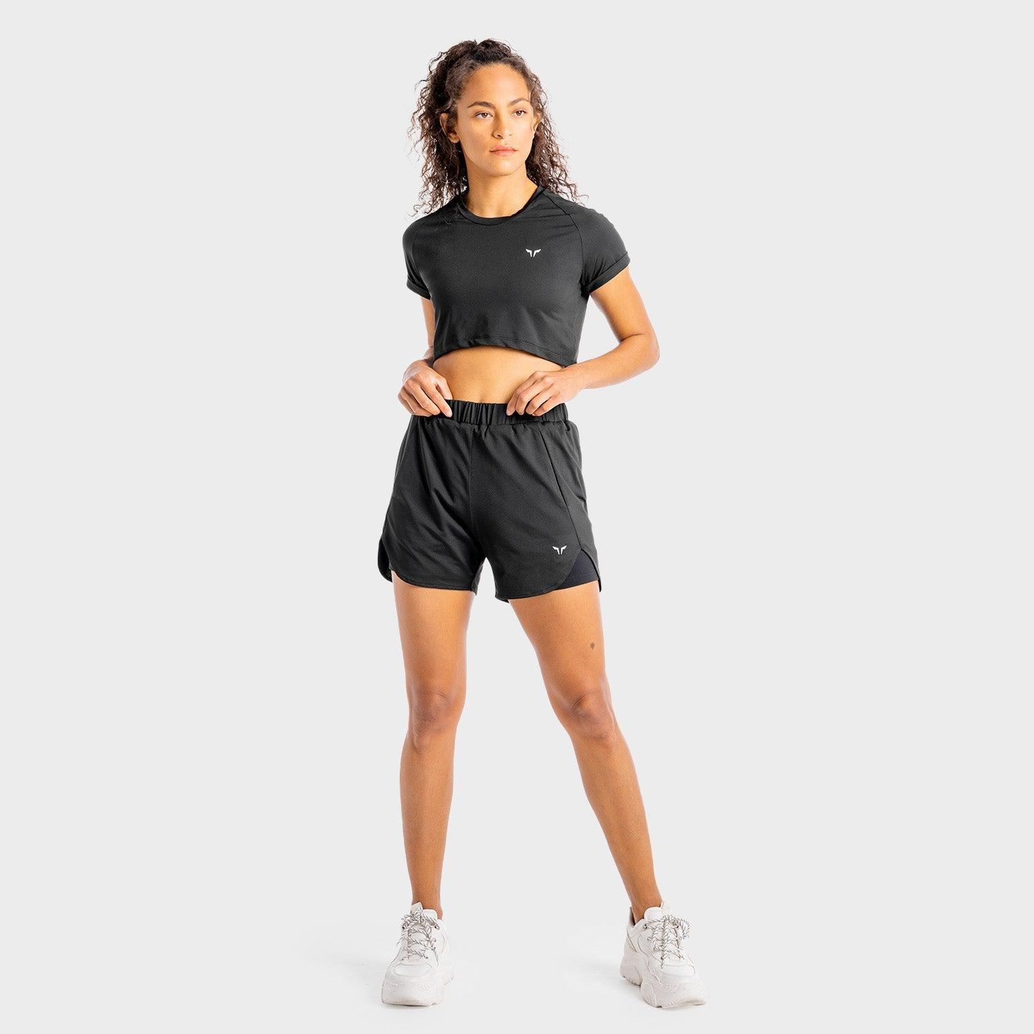 Women Core 2 In 1 Shorts, Black, , large image number 0