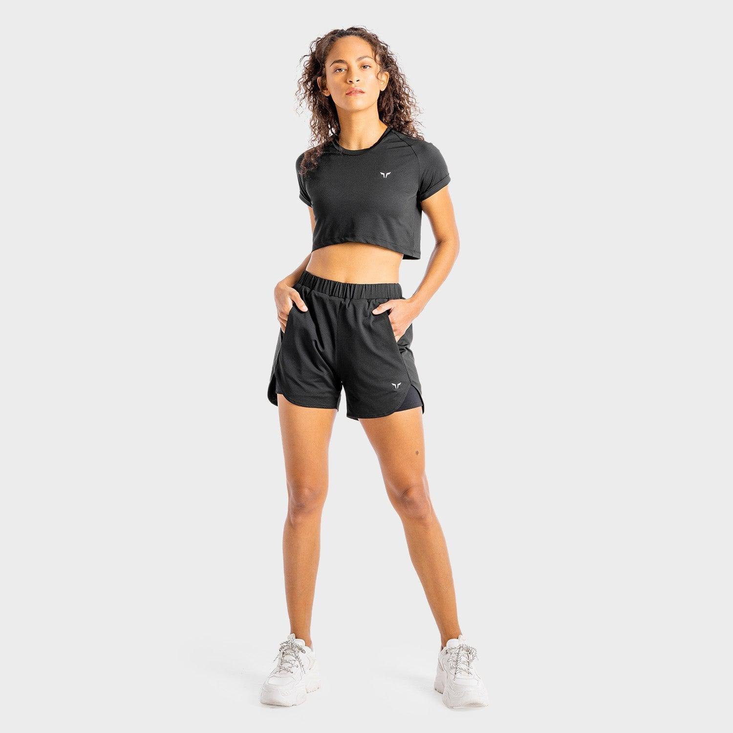 Women Core 2 In 1 Shorts, Black, , large image number 2