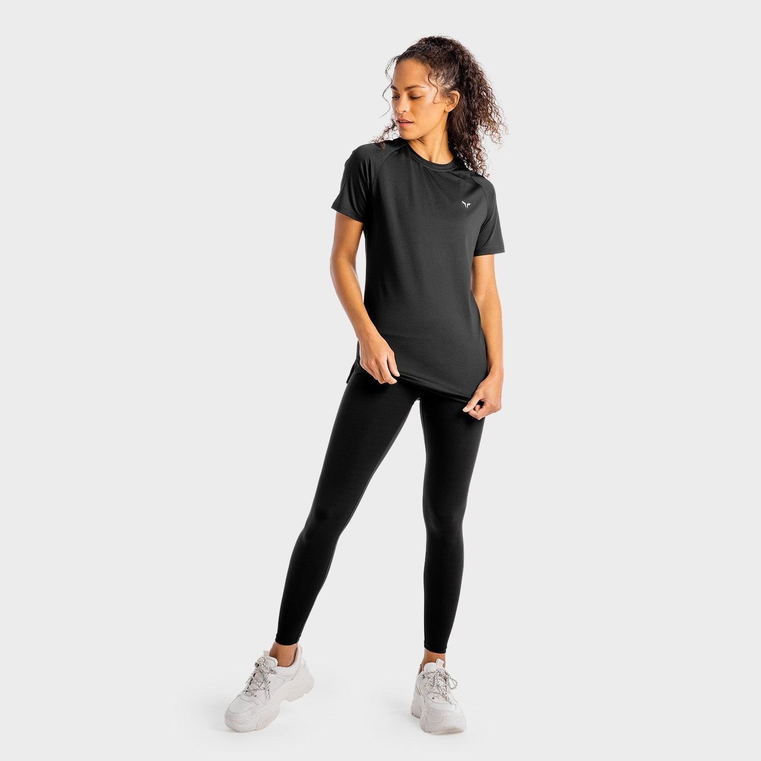 Women Core Mesh T-Shirt, Black, , large image number 0