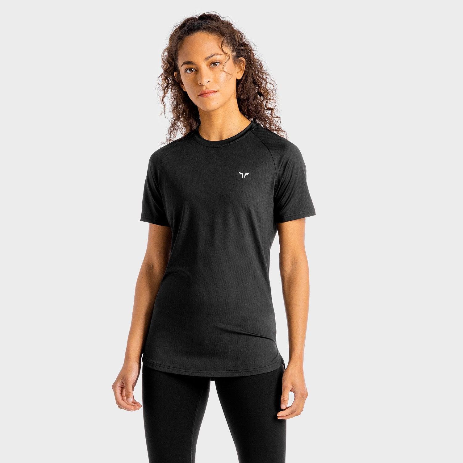 Women Core Mesh T-Shirt, Black, , large image number 1