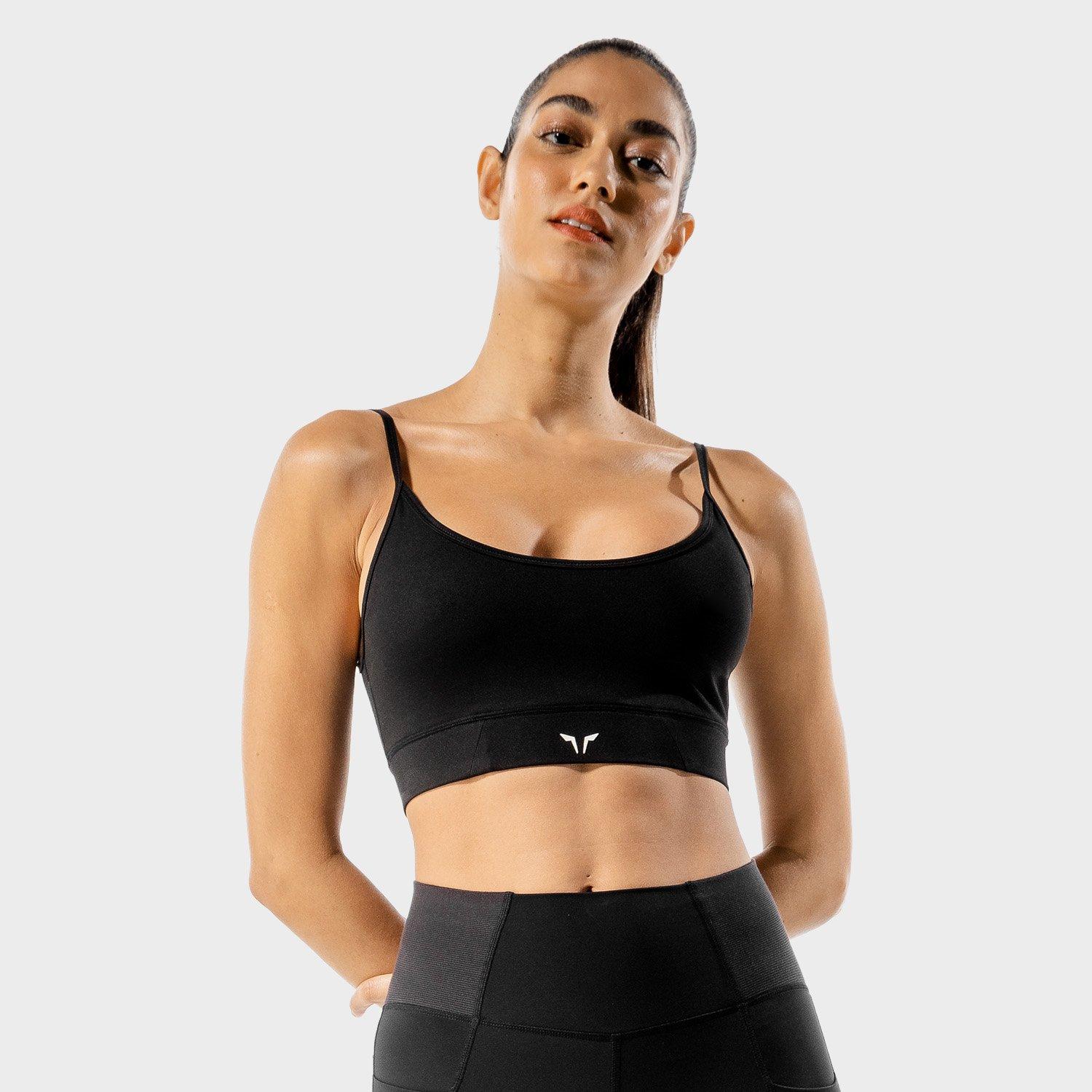 Women Core Training Bra, Black, , large image number 0
