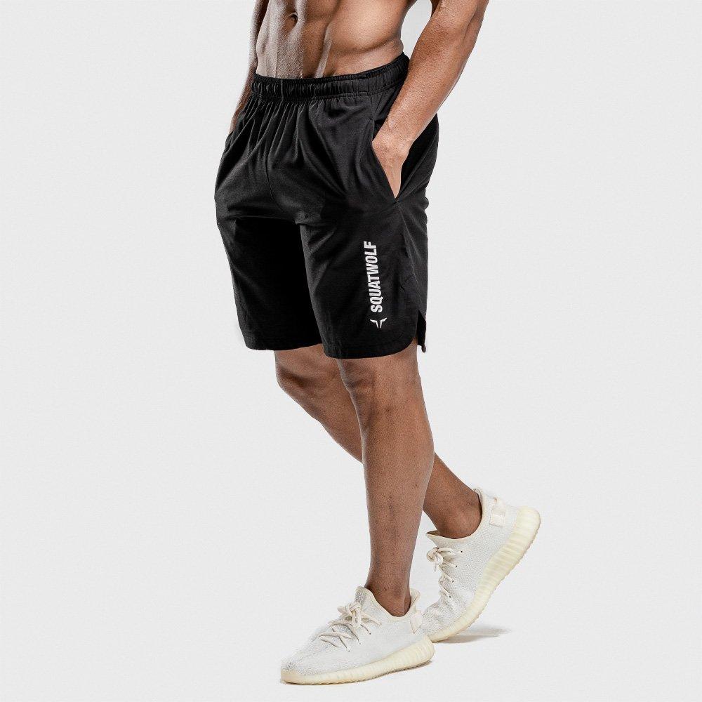 Squatwolf - Men Warrior Shorts Long, Black