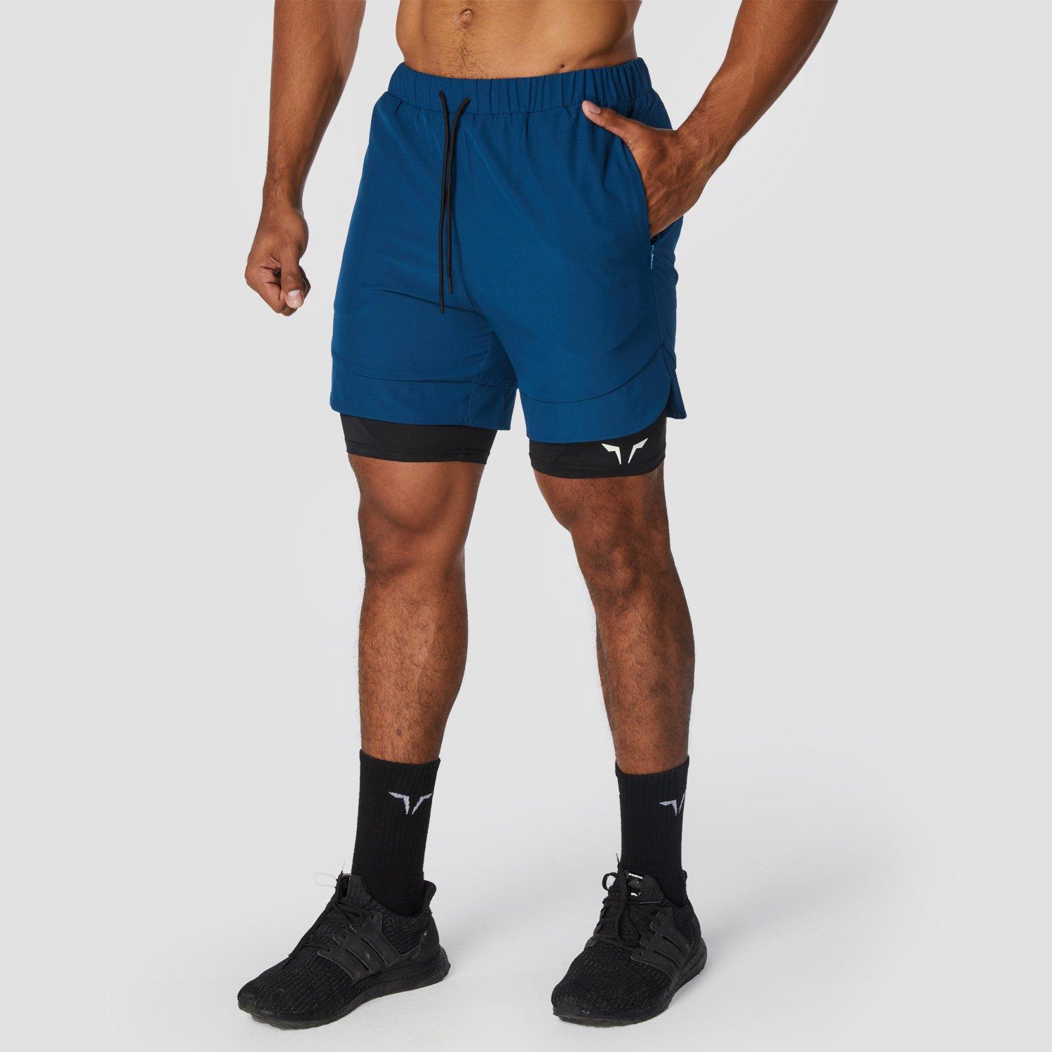 Men Limitless 2 In 1 Shorts, Blue, , large image number 1
