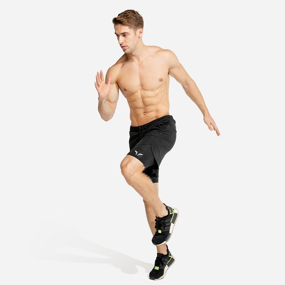 Men Limitless 2 In 1 Shorts, Black, , large image number 0