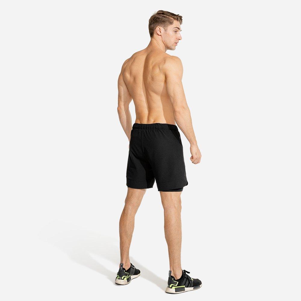 Men Limitless 2 In 1 Shorts, Black, , large image number 2