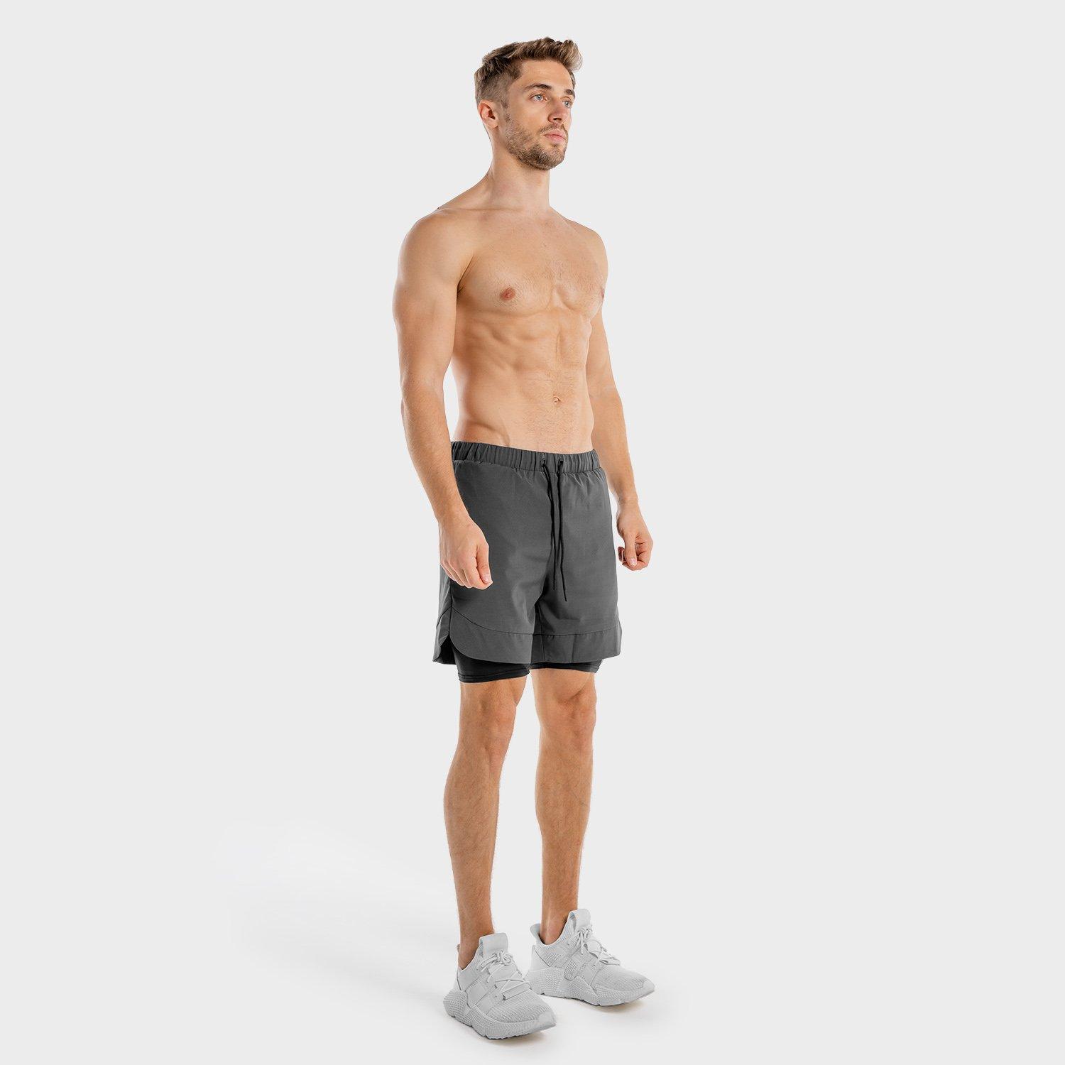 Men Limitless 2 In 1 Shorts, Grey, , large image number 4