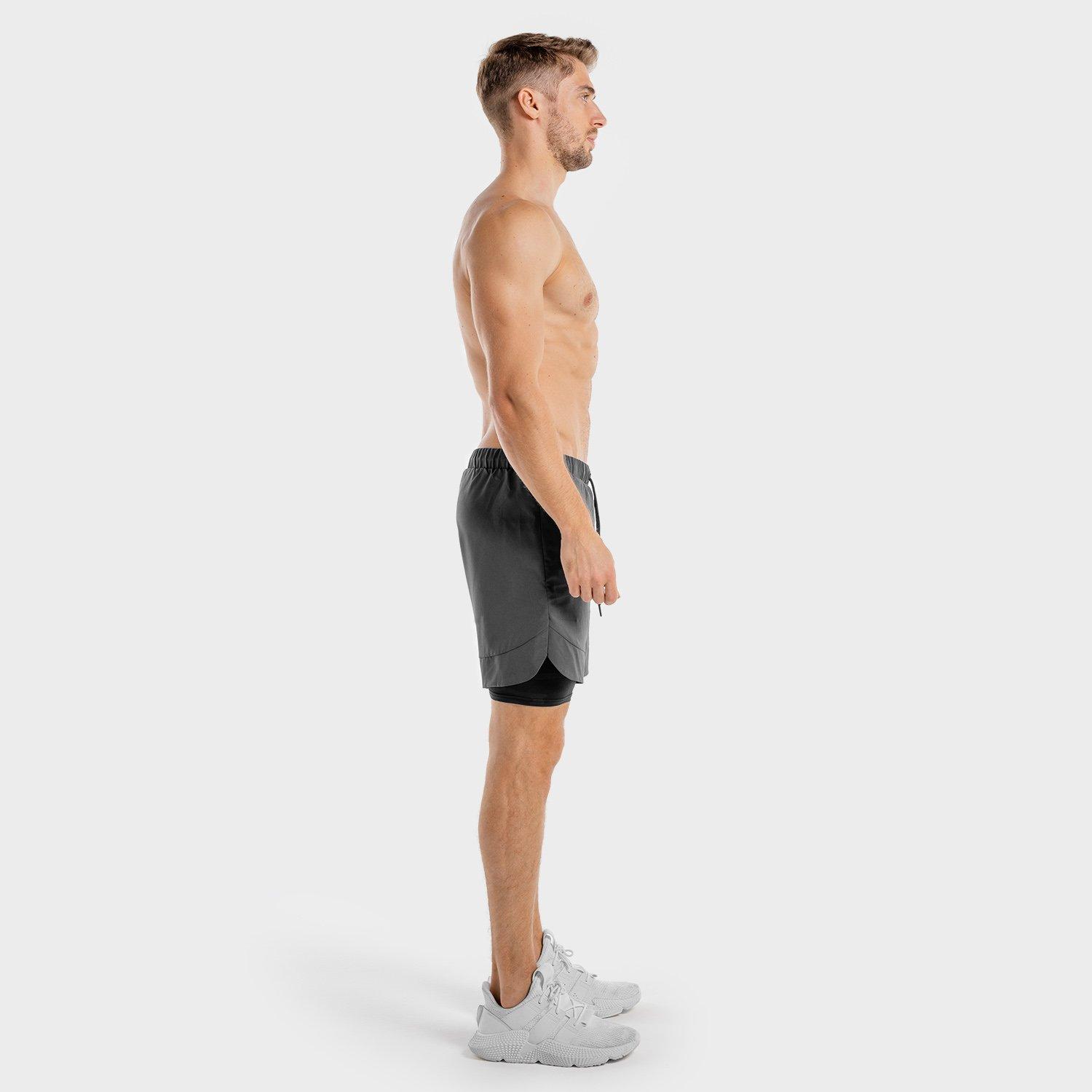 Men Limitless 2 In 1 Shorts, Grey, , large image number 5
