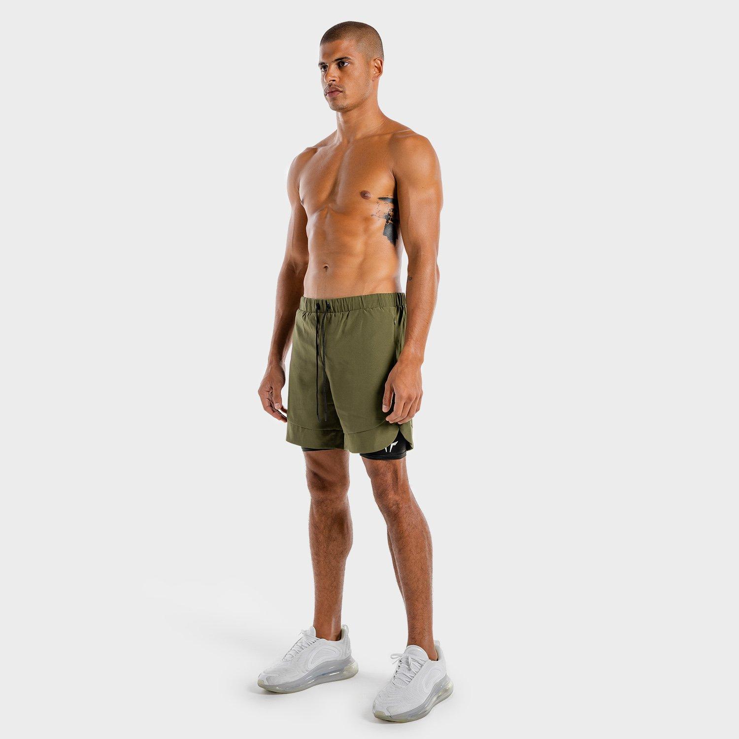 Men Limitless 2 In 1 Shorts, Khaki, , large image number 4