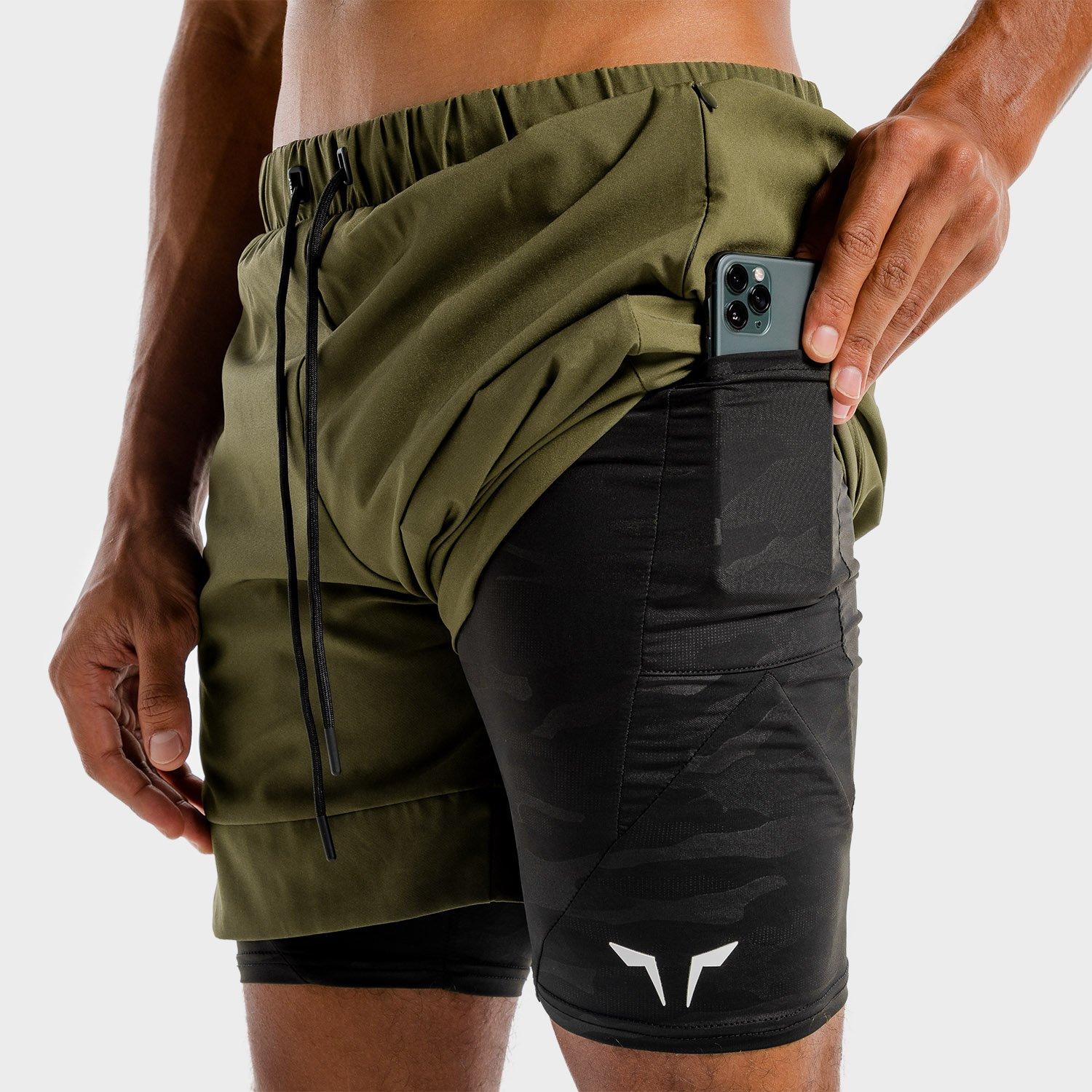 Men Limitless 2 In 1 Shorts, Khaki, , large image number 12