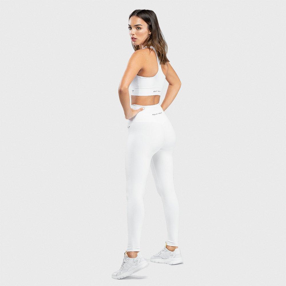 Women Hera High Waisted Leggings, White, , large image number 4