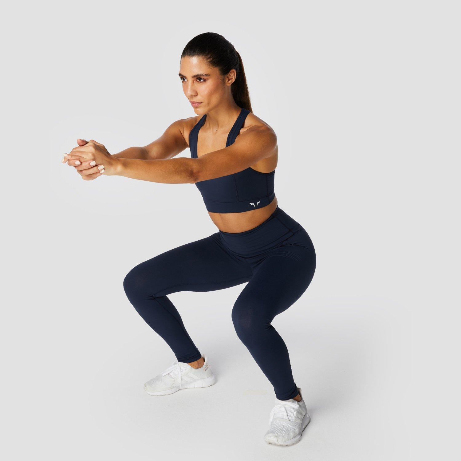 Hera High-Waisted Leggings - Navy | Workout Leggings Women | SQUATWOLF