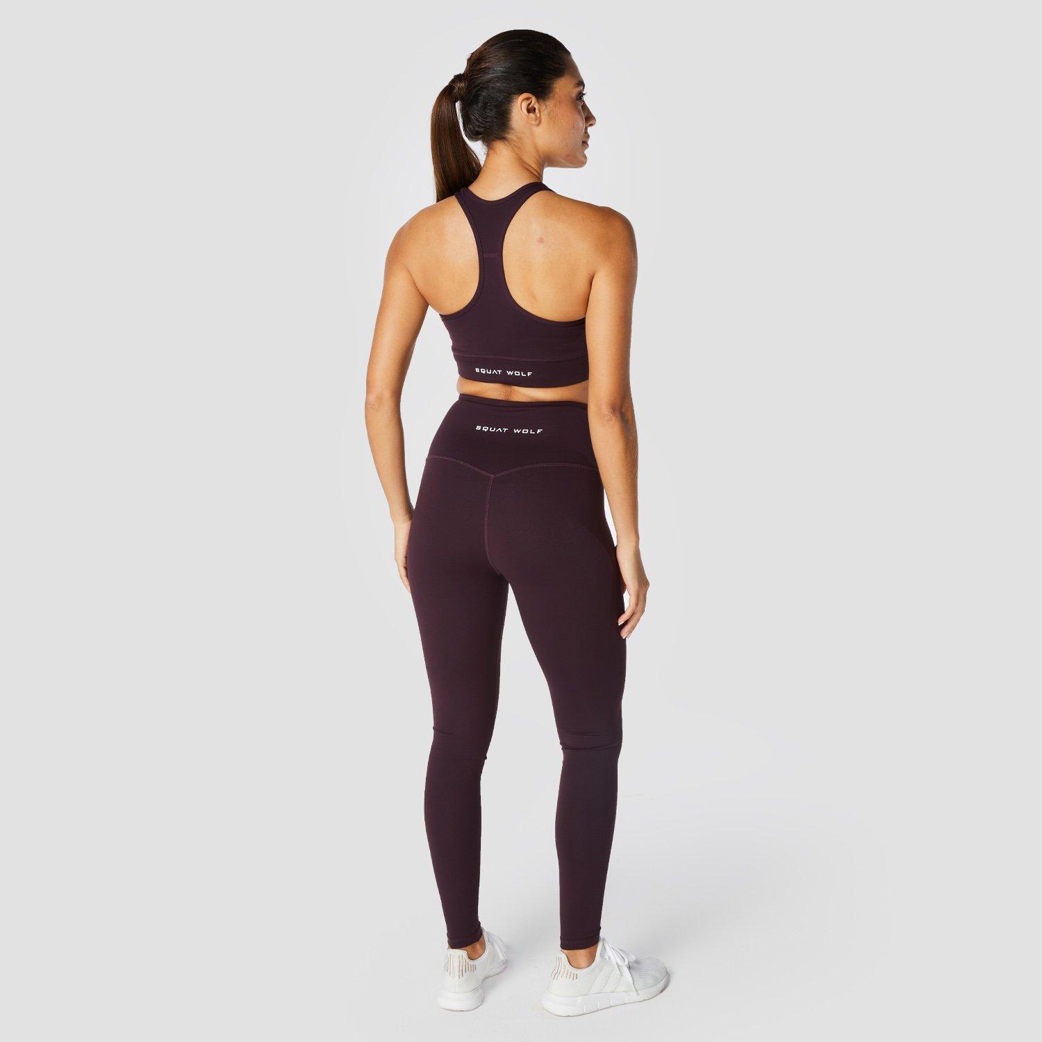 Women Hera High Waisted Leggings, Burgundy, , large image number 2