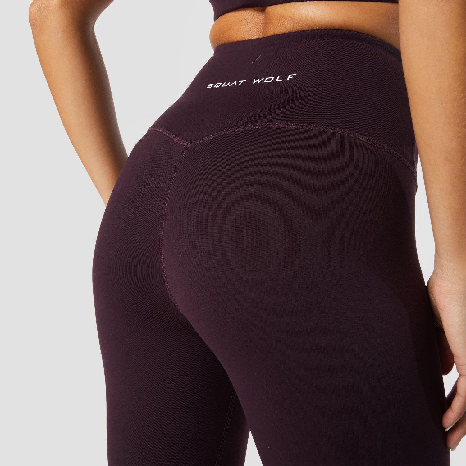 Squatwolf - Women Hera High Waisted Leggings, Burgundy