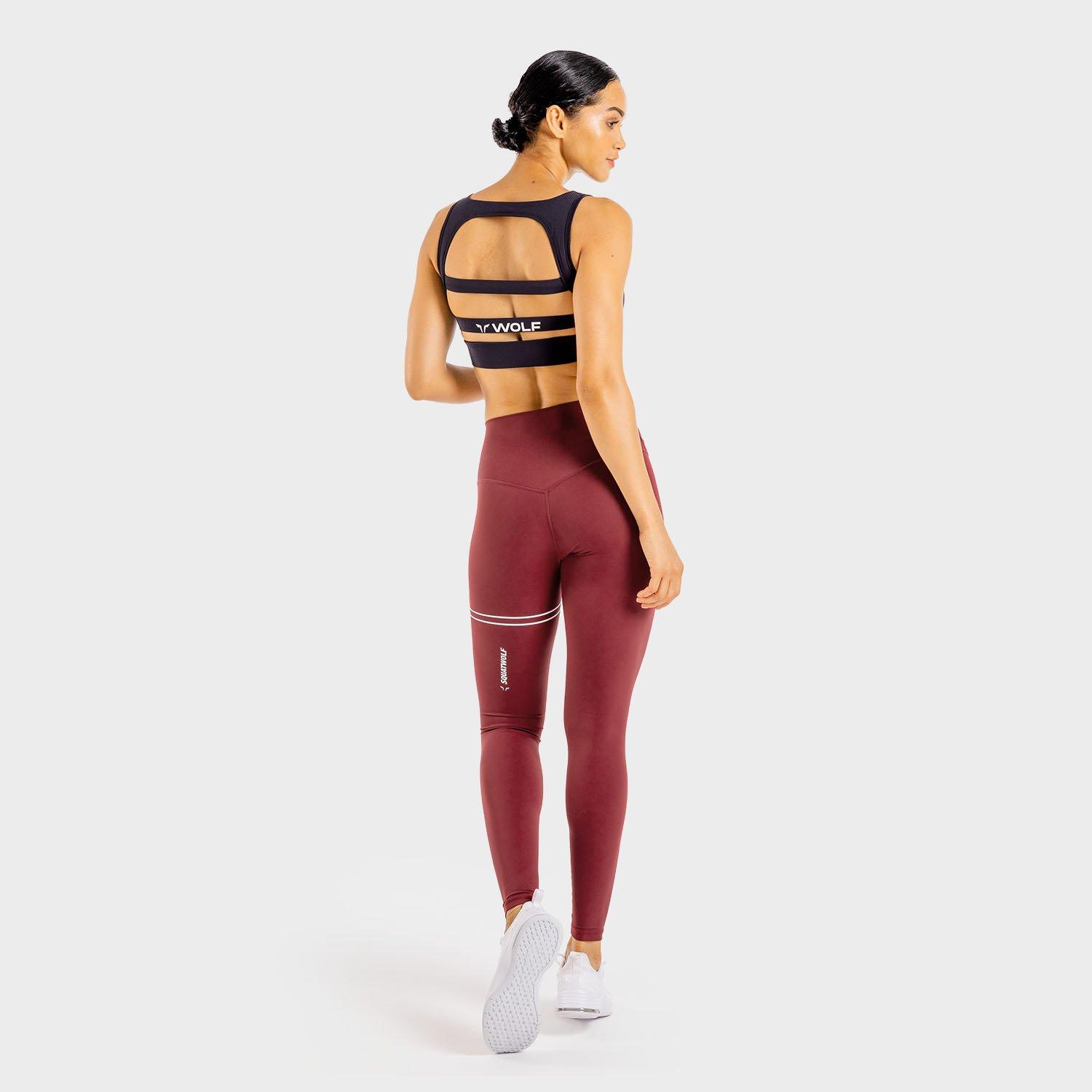 Squatwolf - Women Flux Leggings, Maroon