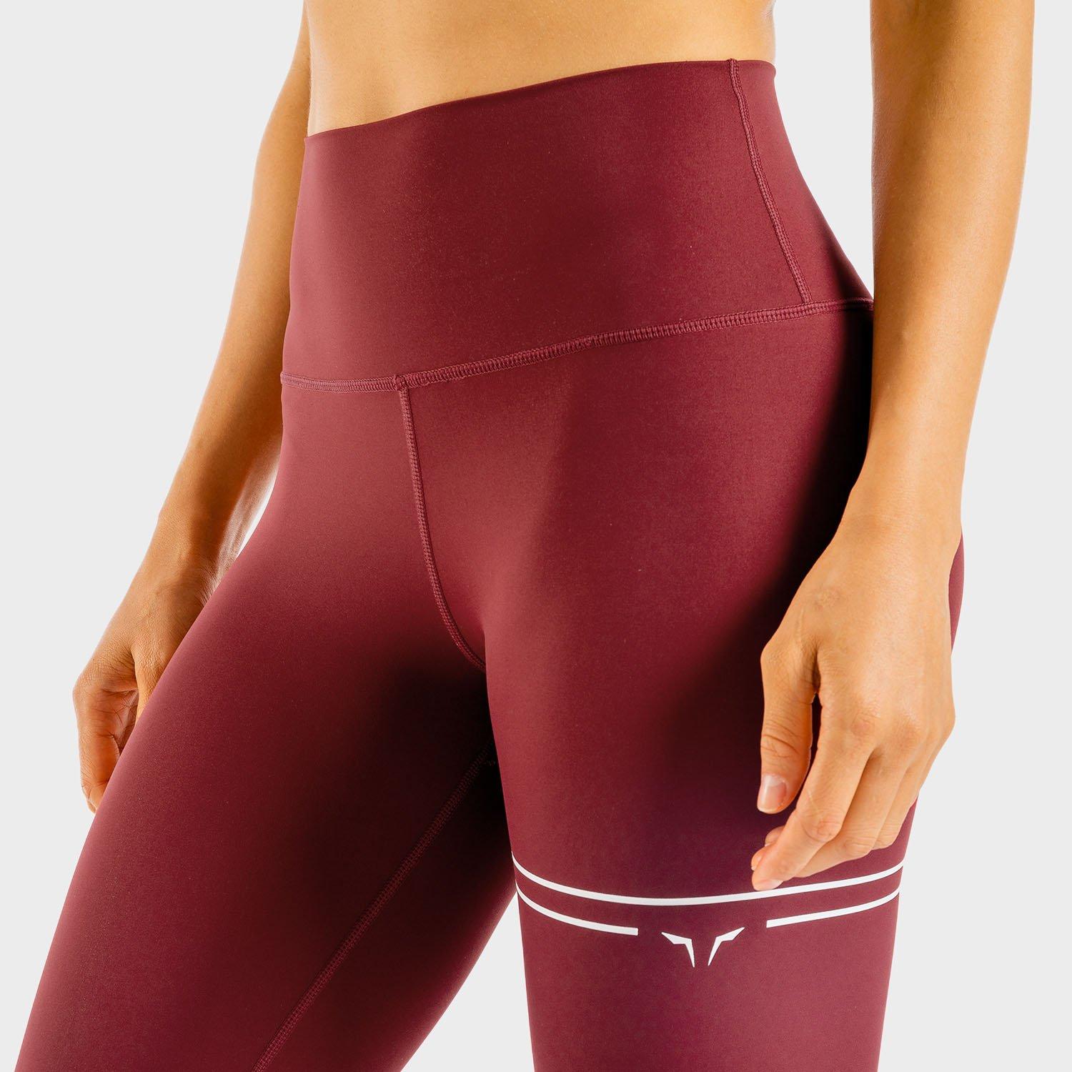 Squatwolf - Women Flux Leggings, Maroon